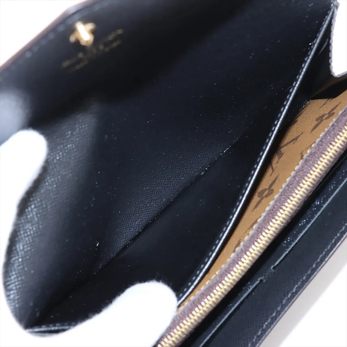 Louis Vuitton Giant Monogram Reverse Portefeuille Sarah Long Wallet (SB08-520)