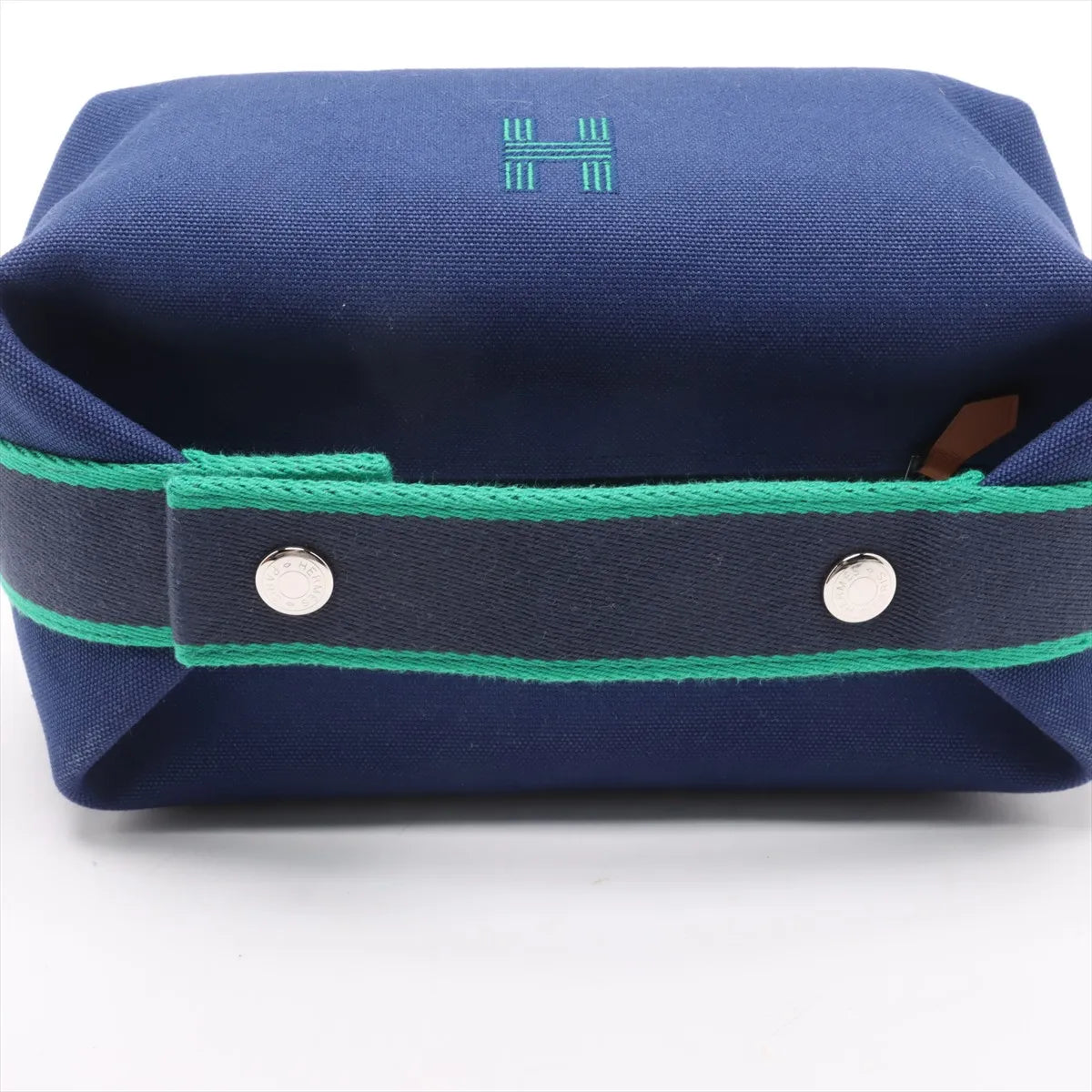 Hermès Brid A Black PM canvas Navy Blue
