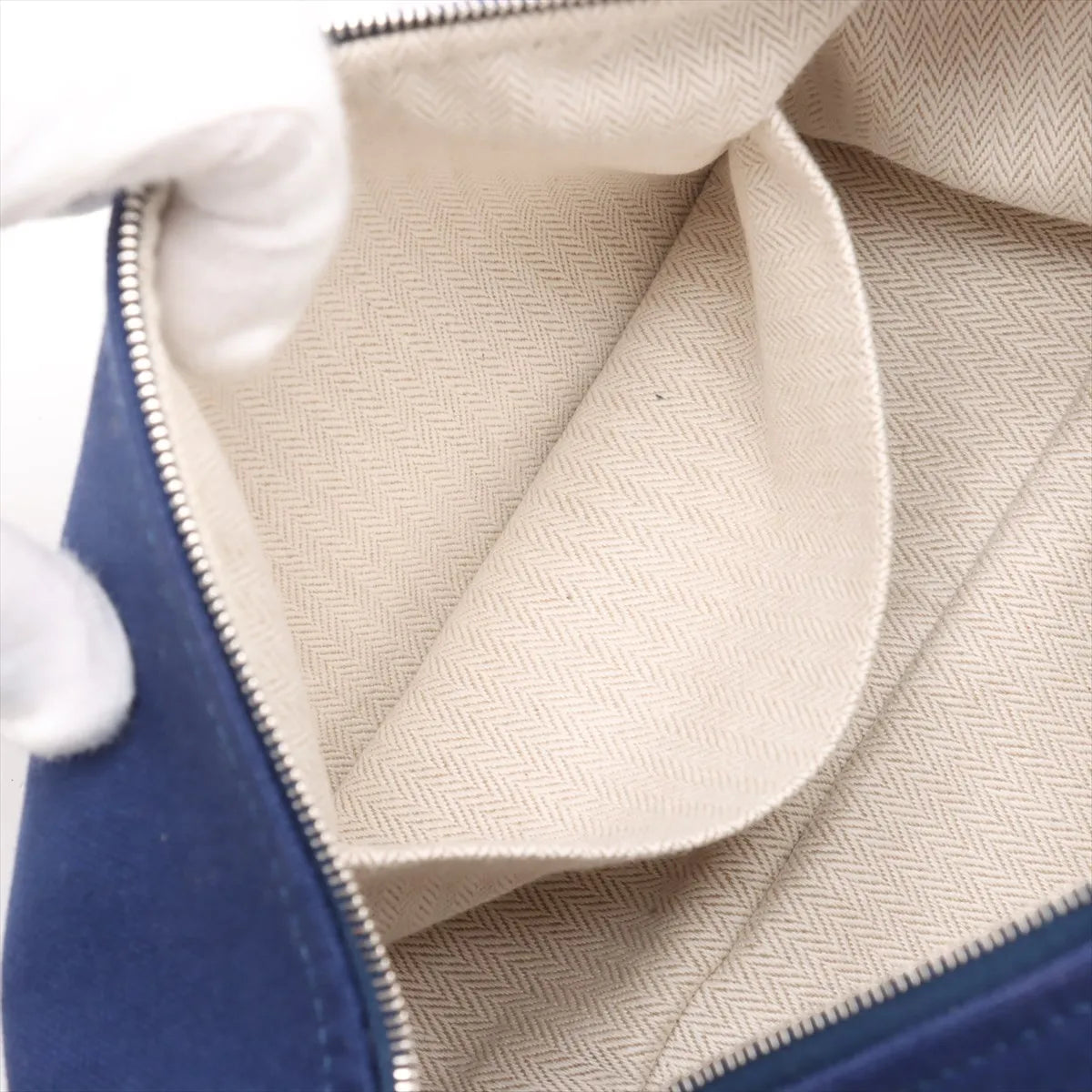 Hermès Brid A Black PM canvas Navy Blue