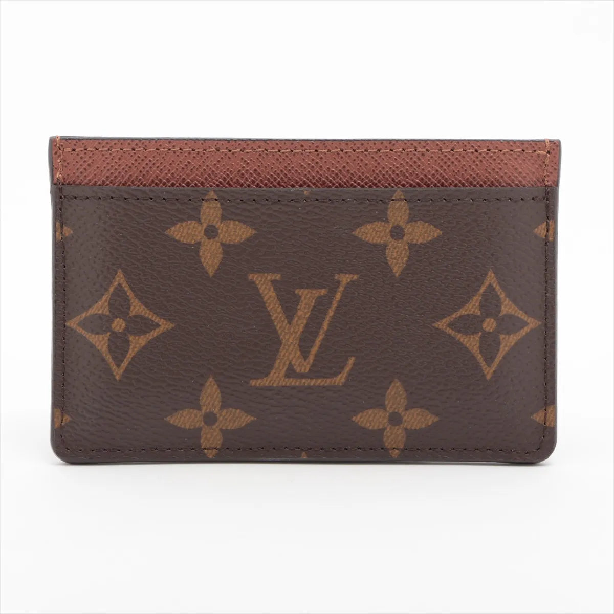 Louis Vuitton Monogram Porte Cartes Sampur Brown Card Case (SB08-896)