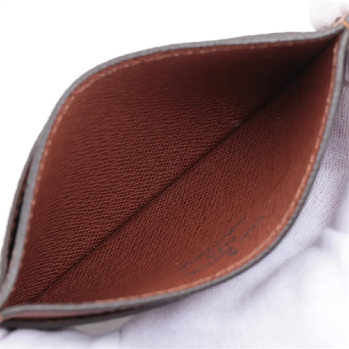 Louis Vuitton Monogram Porte Cartes Sampur Brown Card Case (SB08-896)
