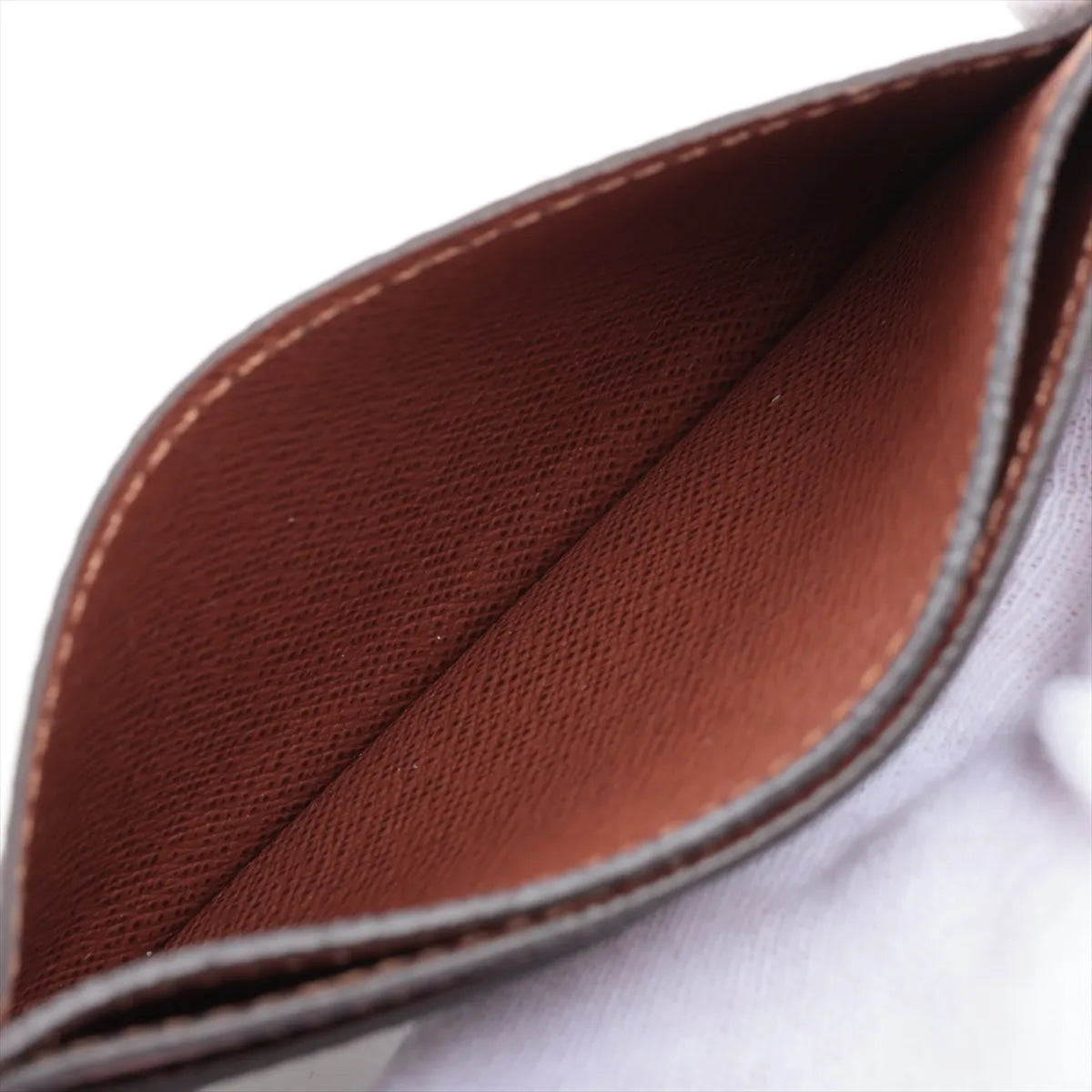 Louis Vuitton Monogram Porte Cartes Sampur Brown Card Case (SB08-896)