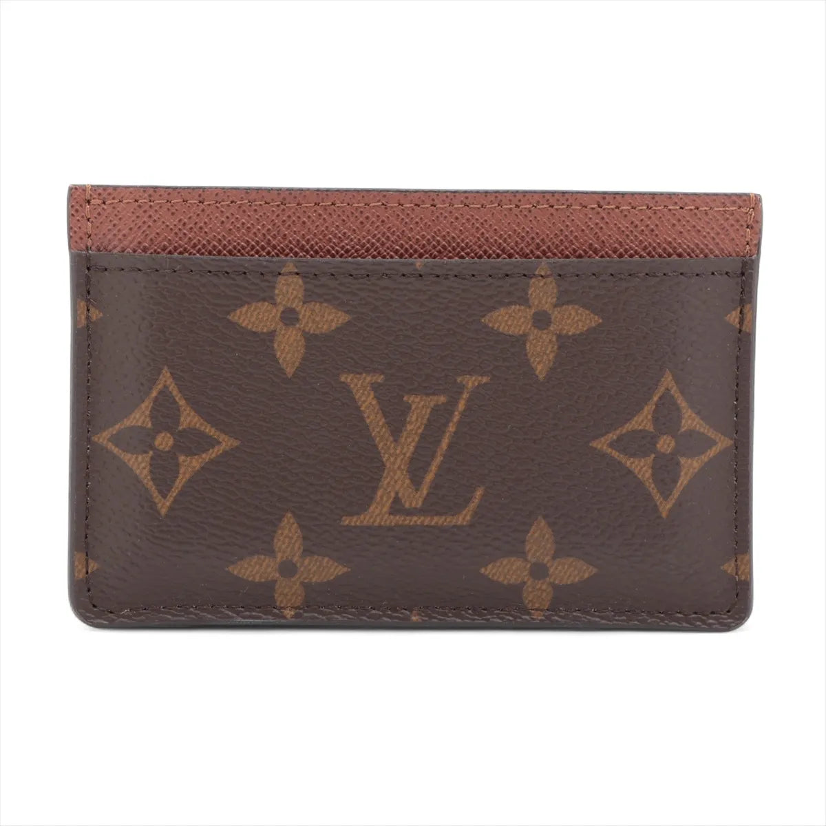 Louis Vuitton Monogram Porte Cartes Sampur Brown Card Case (SB08-896)