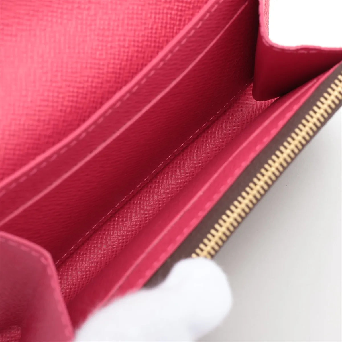 Louis Vuitton Monogram Porto Monet Rosary Fuschia Coin Purse (SB08-884)