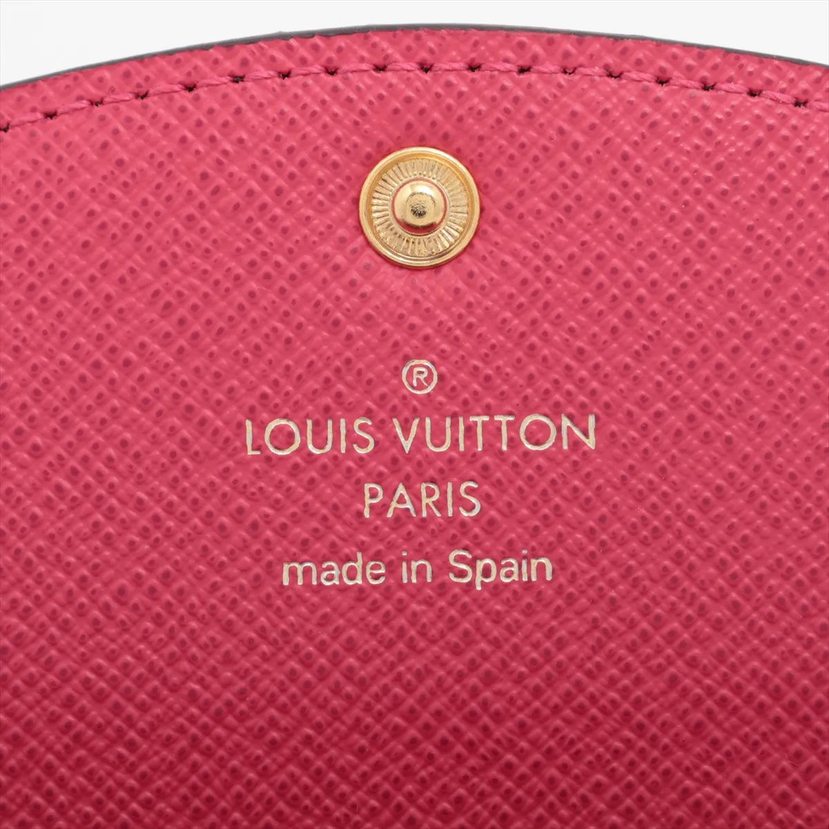 Louis Vuitton Monogram Porto Monet Rosary Fuschia Coin Purse (SB08-884)