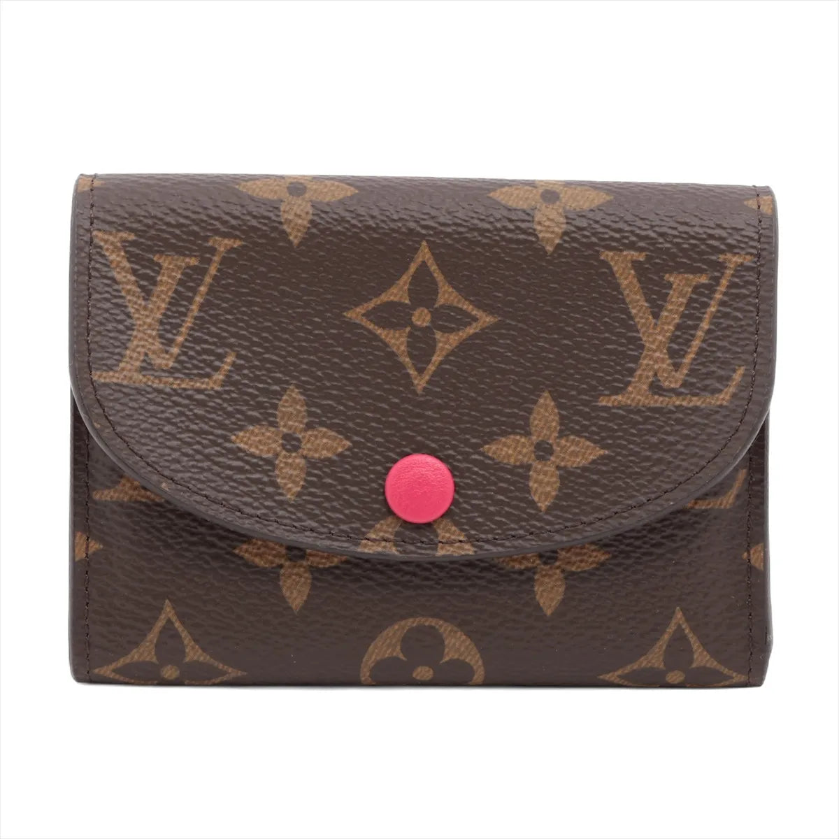 Louis Vuitton Monogram Porto Monet Rosary Fuschia Coin Purse (SB08-884)
