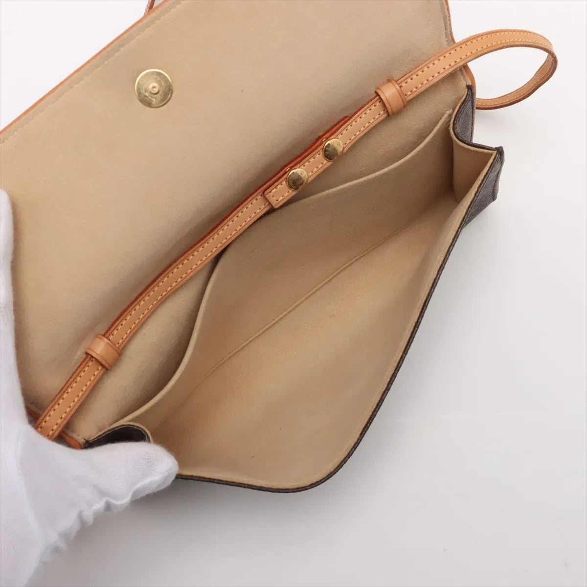 Pre-Owned Louis Vuitton Monogram Pochette Twin GM SB06-162