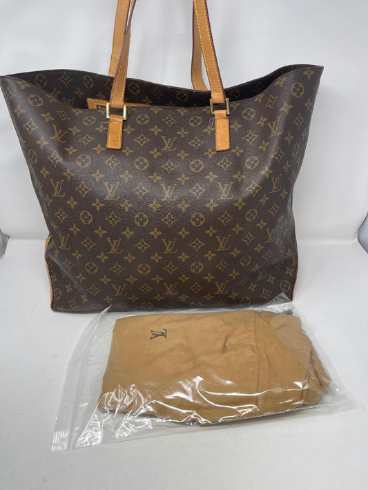 Louis Vuitton Cabas Alto Tote Brown Canvas Bag