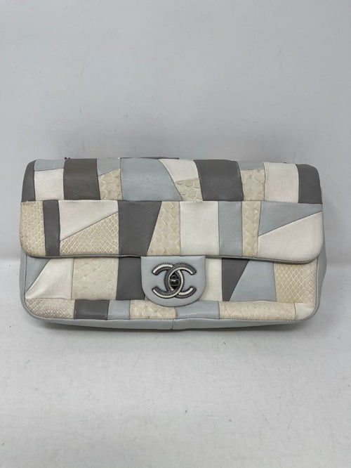 Python Patchwork Single Flap - Chanel