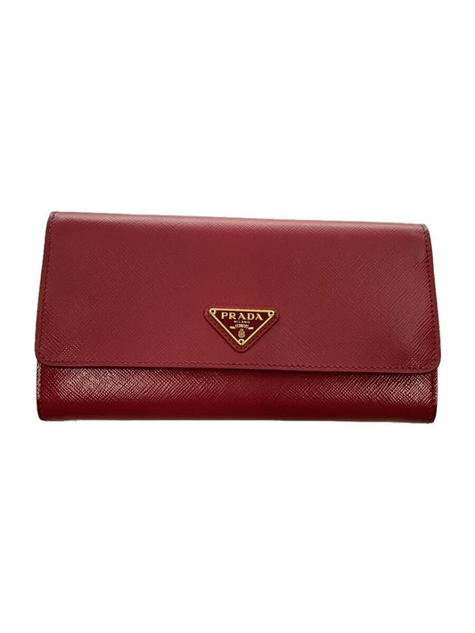 Prada Saffiano Patent Leather Chain Wallet