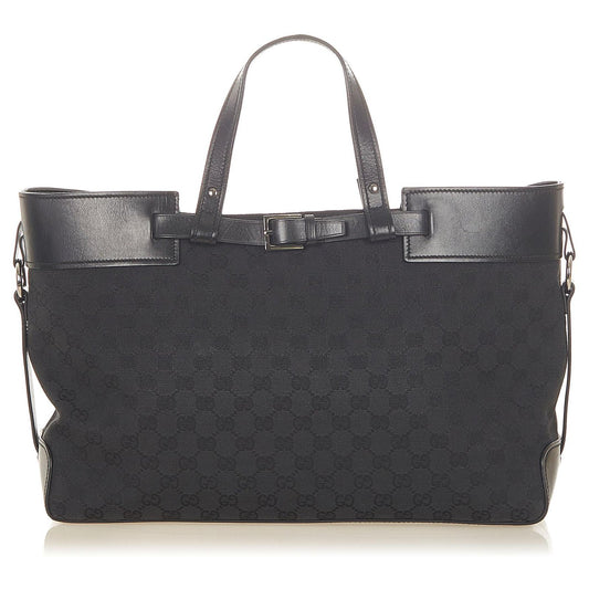 Gucci Canvas Belt Tote Bag