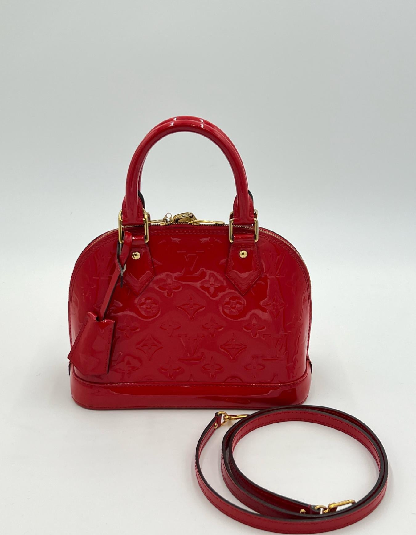 Alma BB Verni w/ Strap - Louis Vuitton
