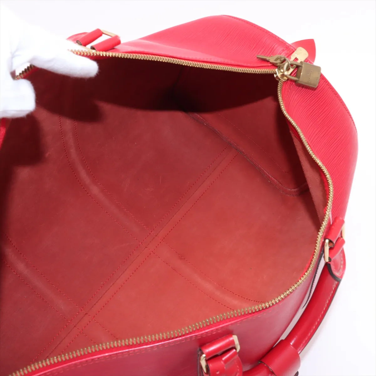 Louis Vuitton Epi Keepall 50 VI0936 Red