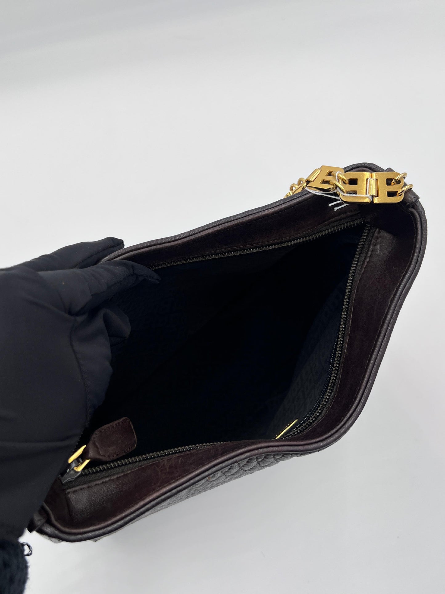 Bally Quilted Chain Hobo Bag