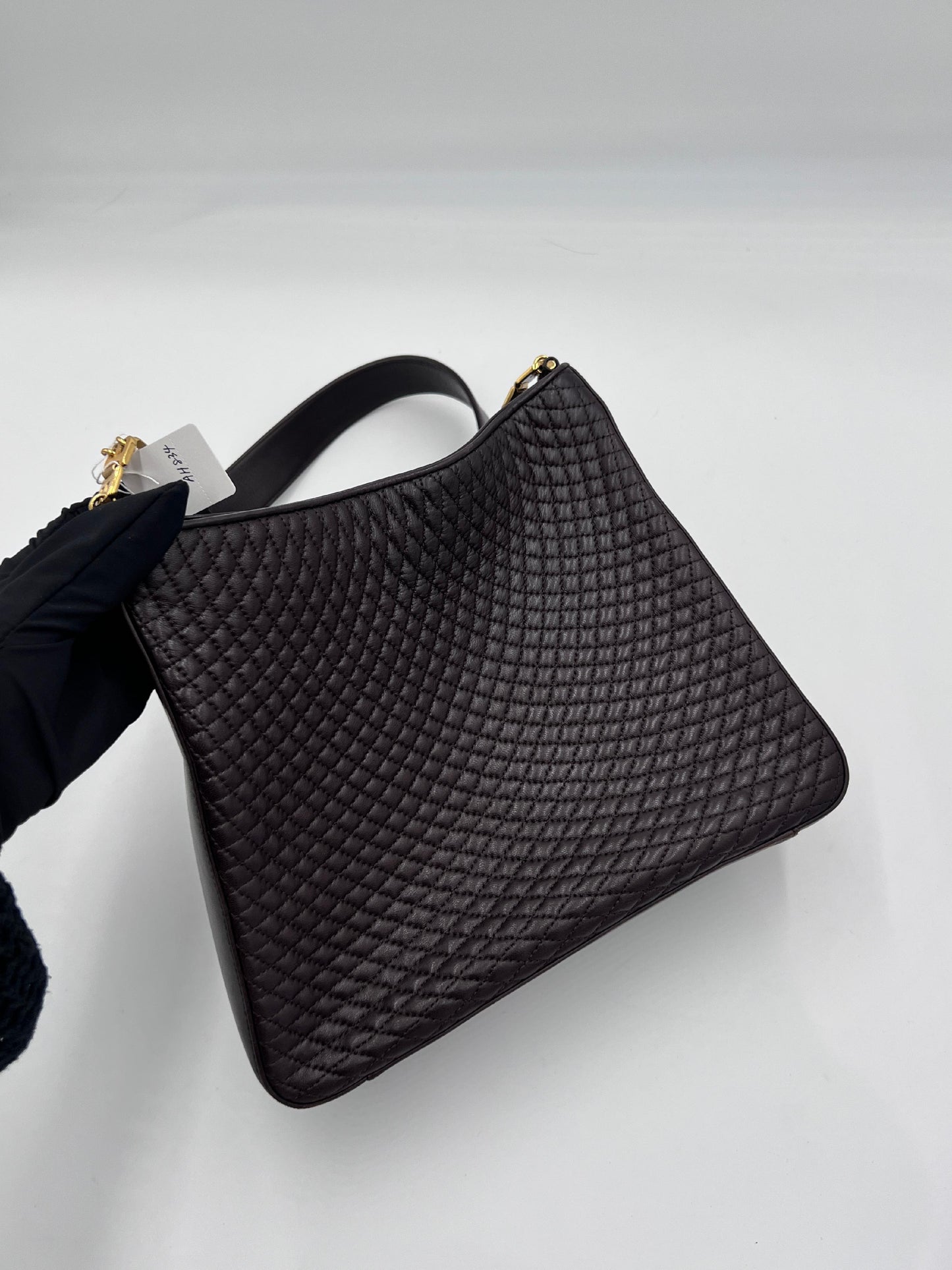 Bally Quilted Chain Hobo Bag