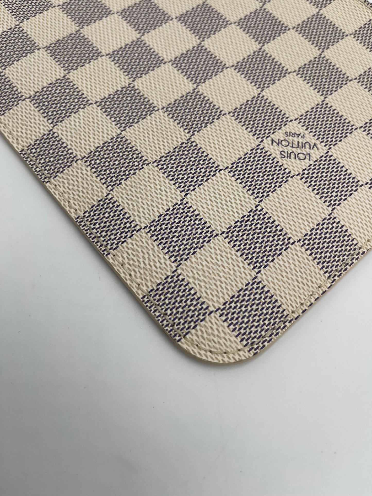 Louis Vuitton Neverfull Pouch Azur MM SR2144 (AH920)