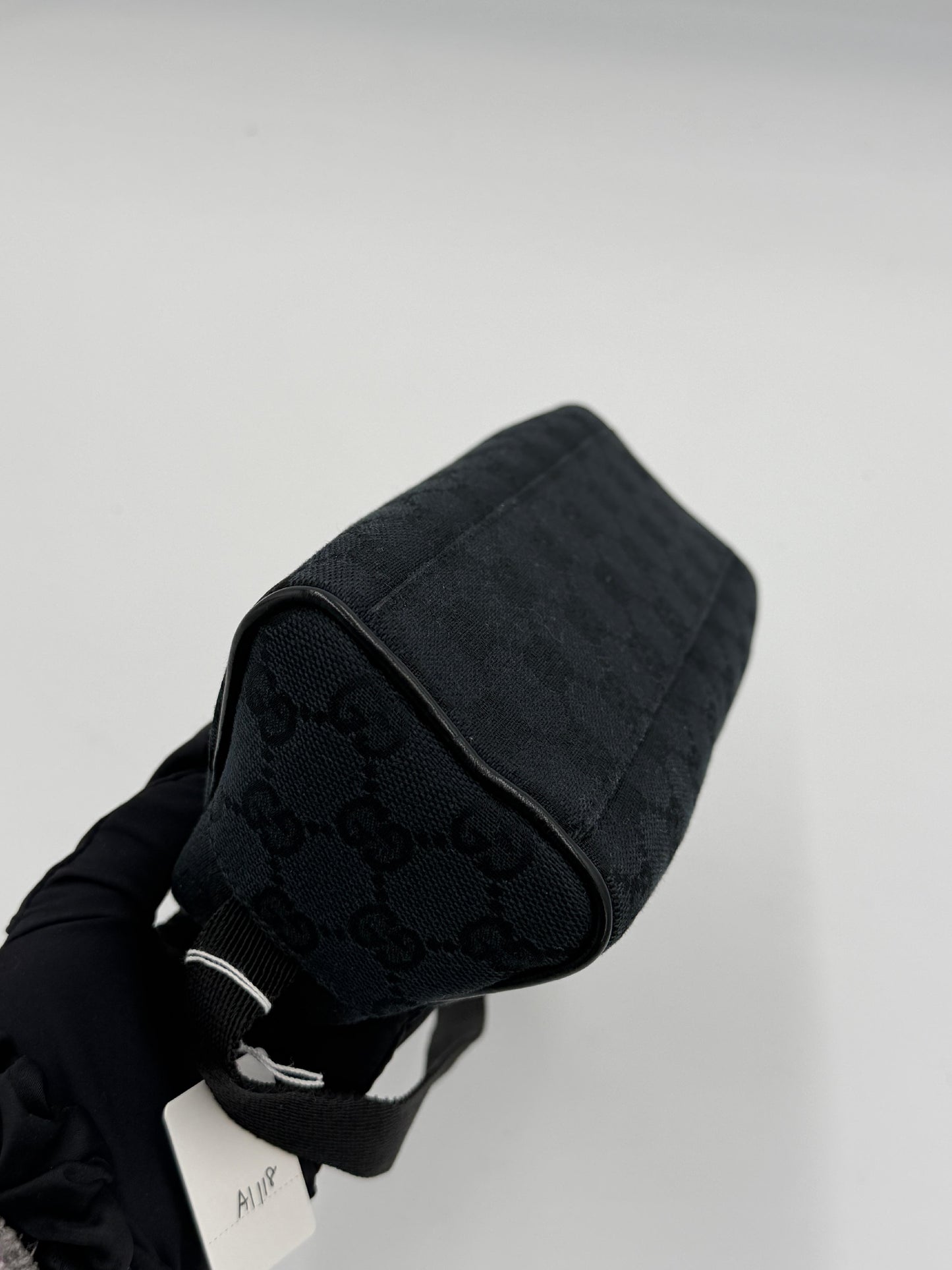 Gucci Half Moon Canvas Mini Arch Bag
