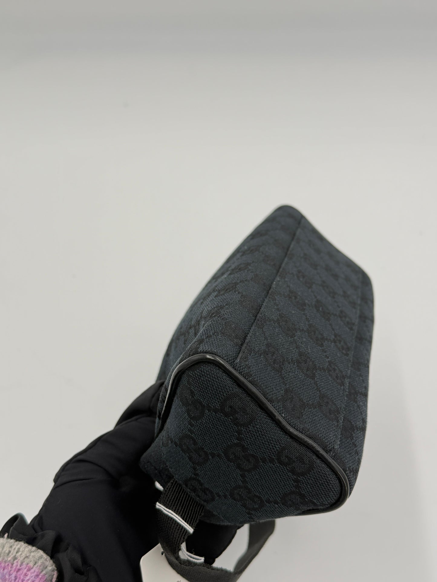 Gucci Half Moon Canvas Mini Arch Bag