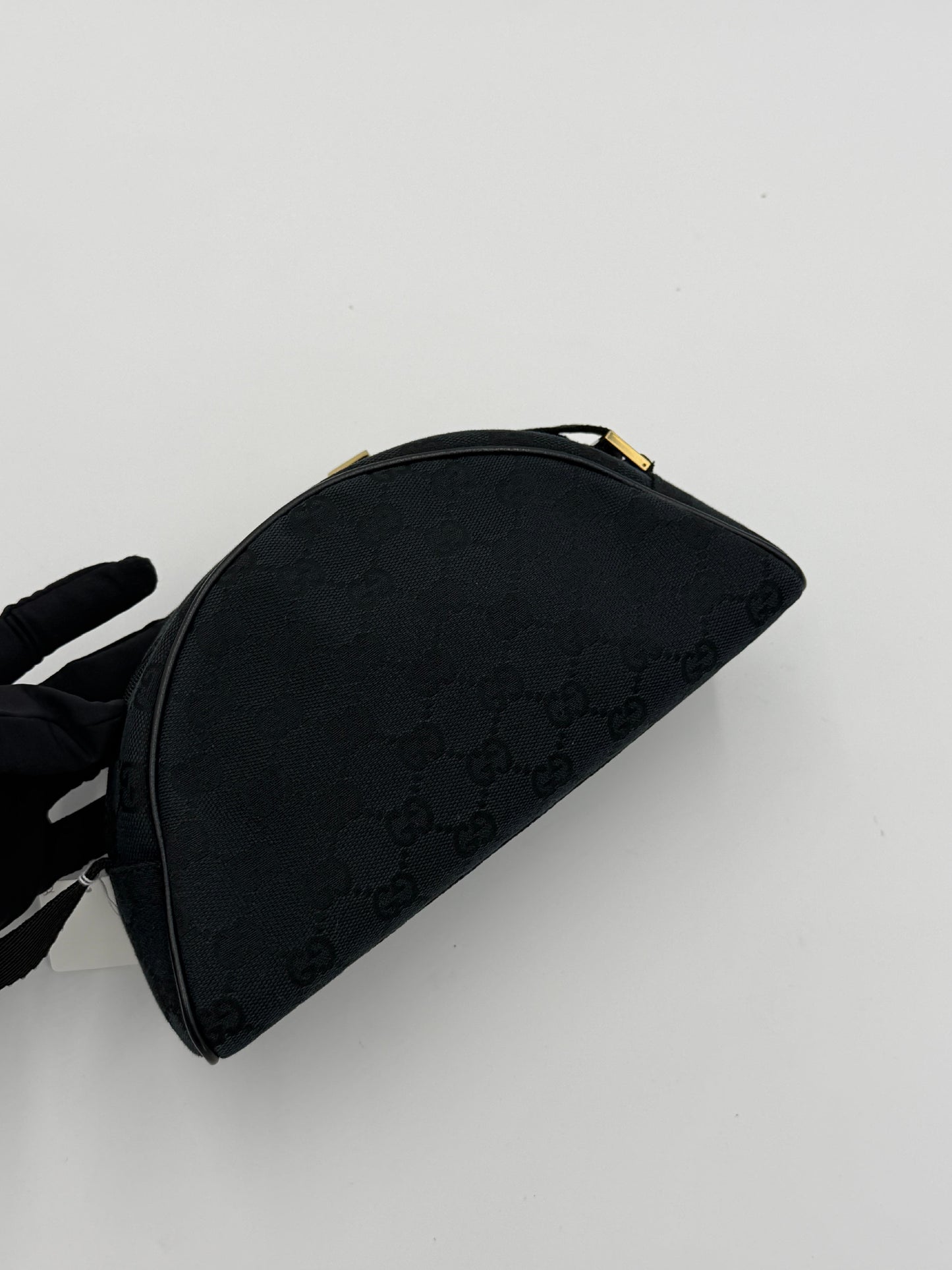 Gucci Half Moon Canvas Mini Arch Bag