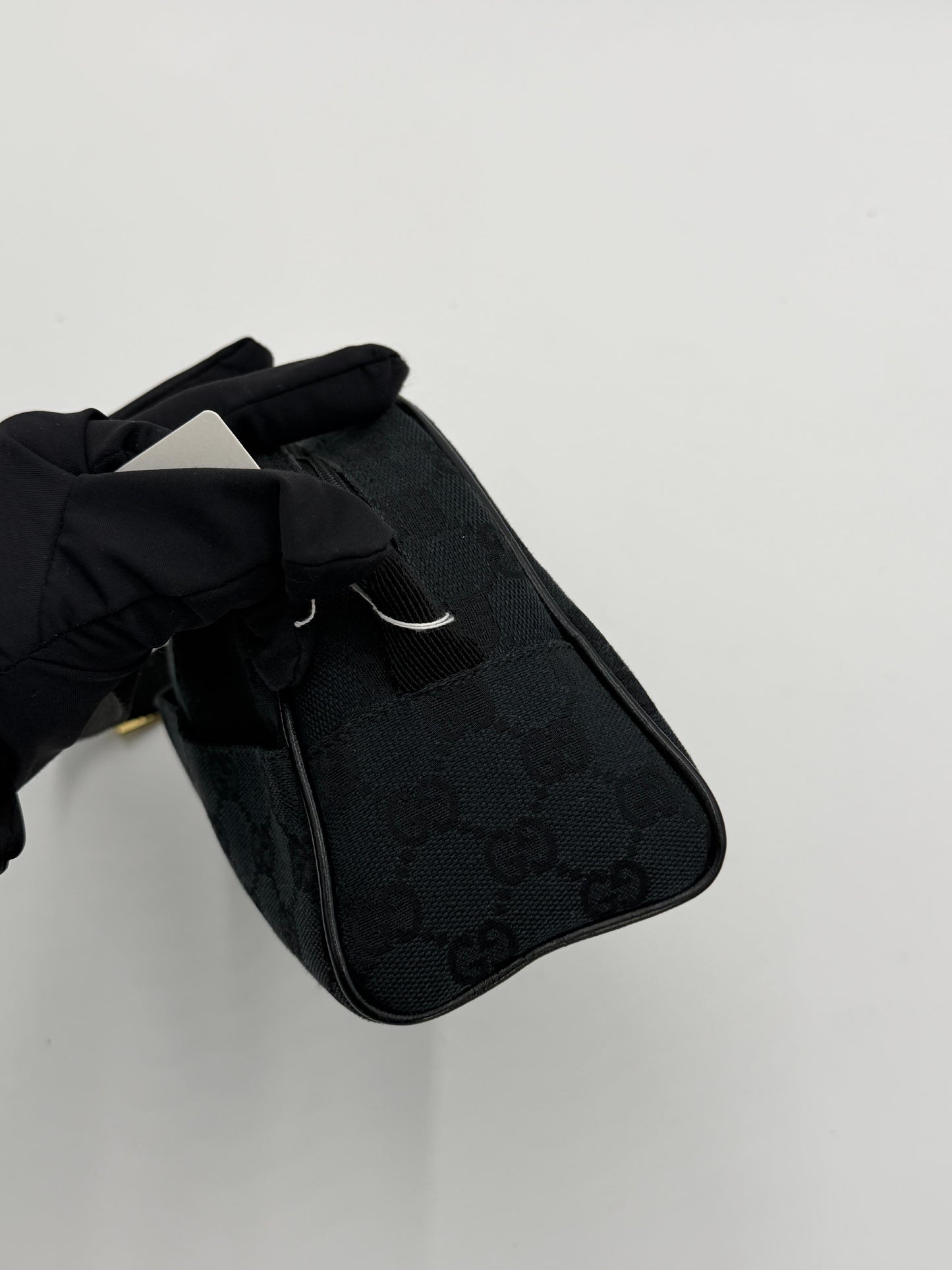 Gucci Half Moon Canvas Mini Arch Bag