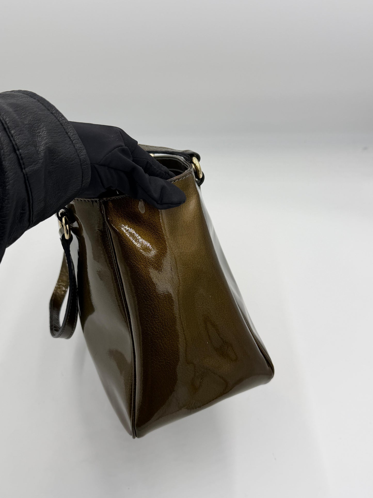 Celine Triomphe Patent Leather Handbag