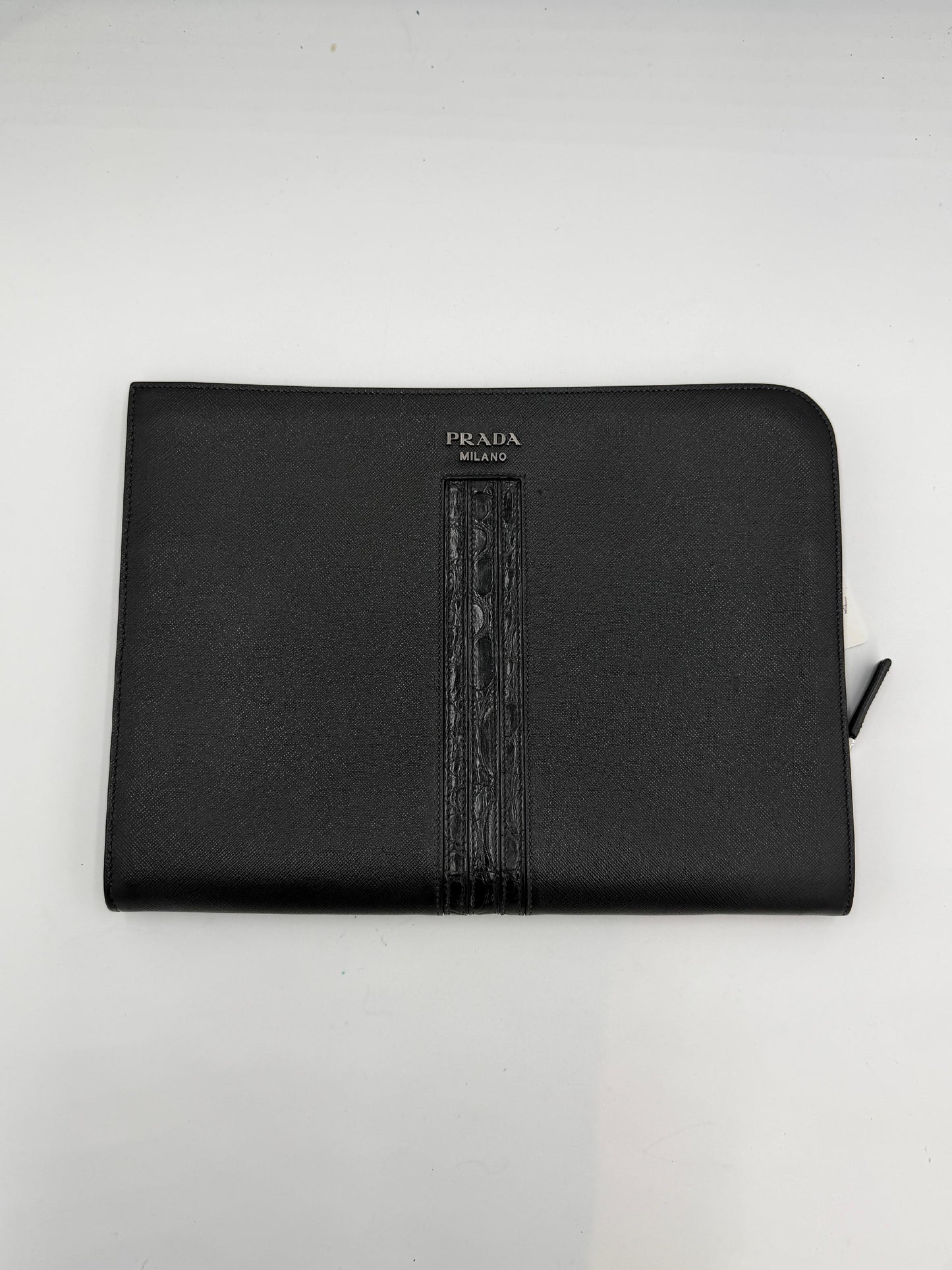 Prada Saffiano Zip Clutch Pre-Owned