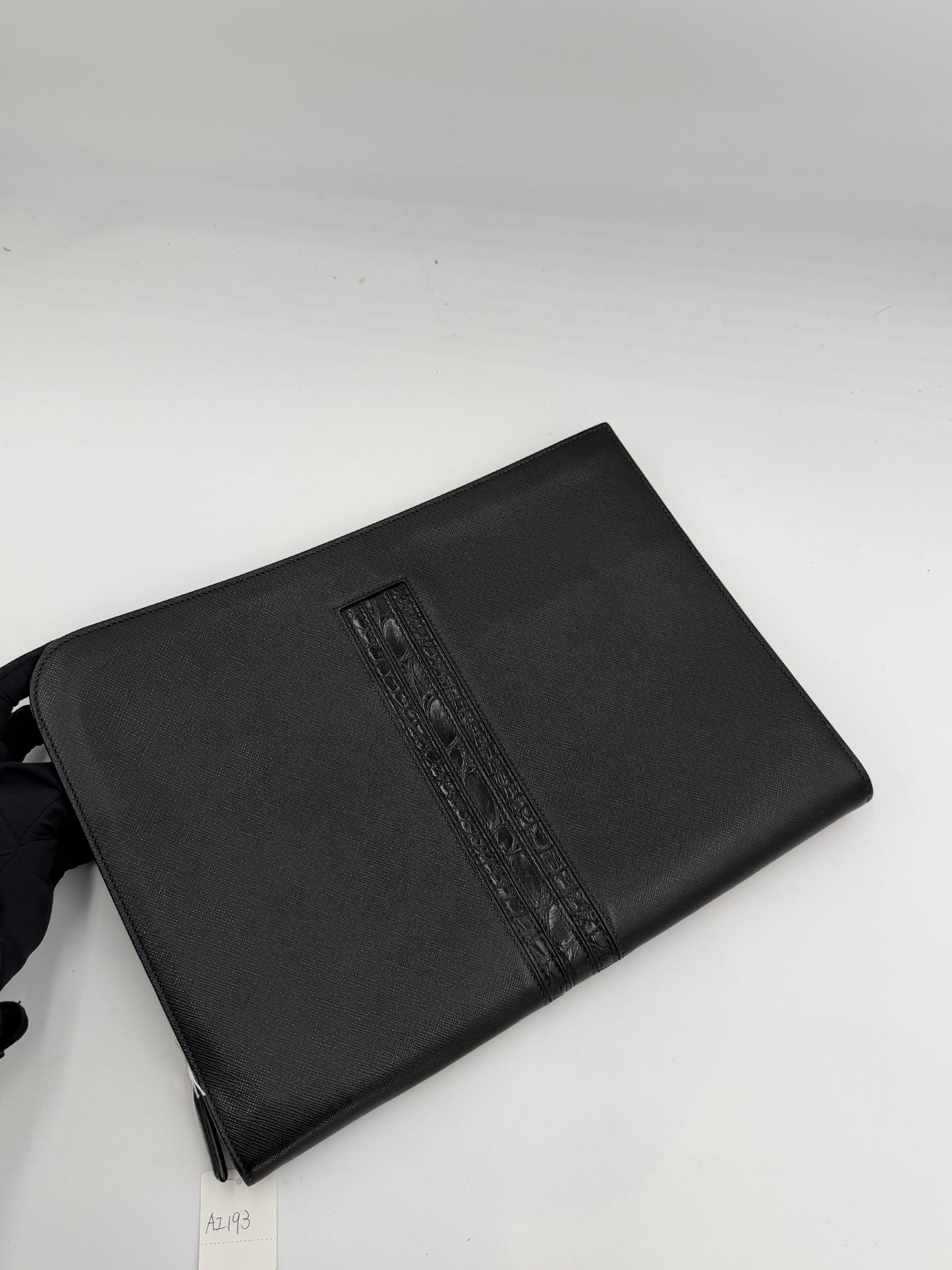 Prada Saffiano Zip Clutch Pre-Owned