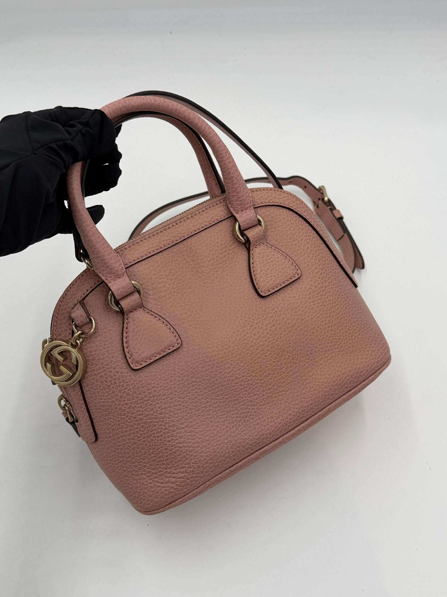 Gucci Mini GG Charm Dome Satchel Pre-Owned