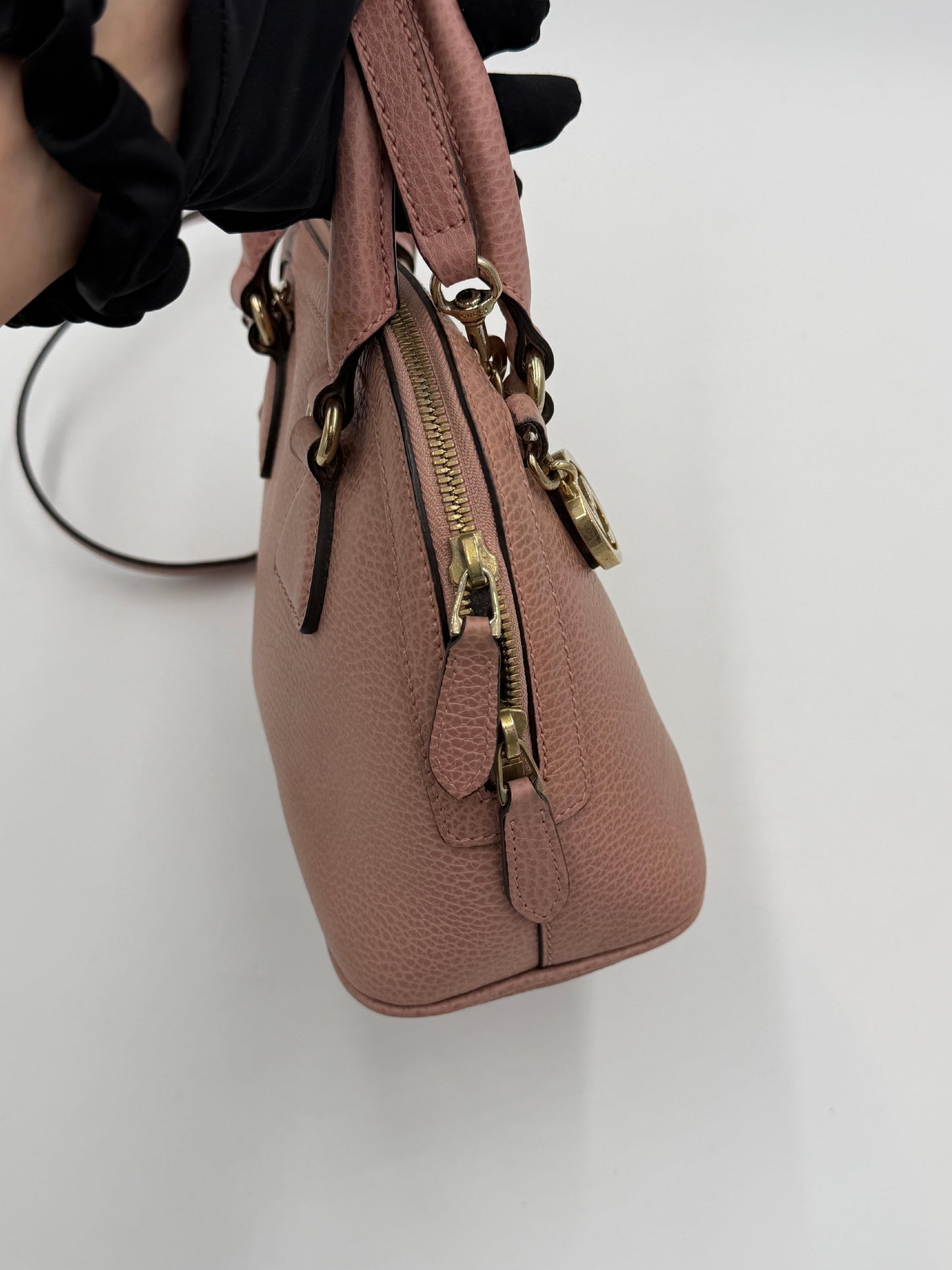 Gucci Mini GG Charm Dome Satchel Pre-Owned