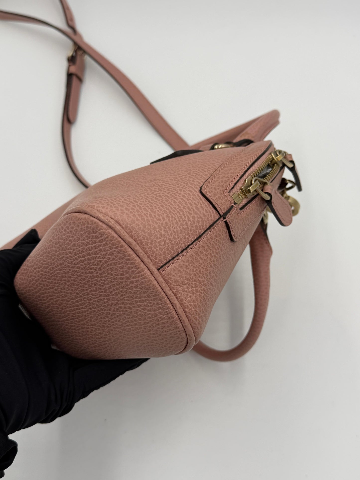 Gucci Mini GG Charm Dome Satchel Pre-Owned