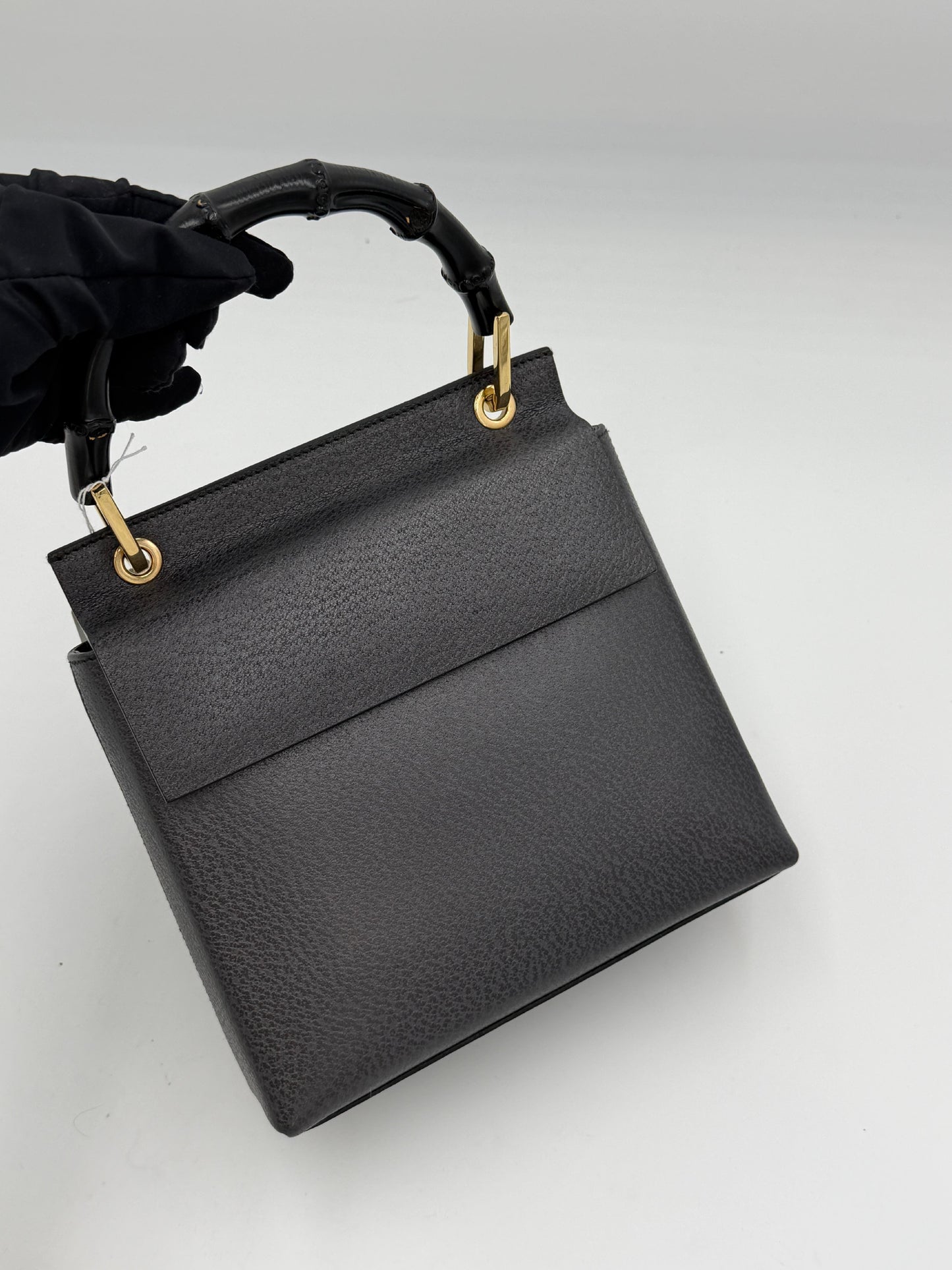 Gucci Bamboo Leather Handbag Pre-Owned