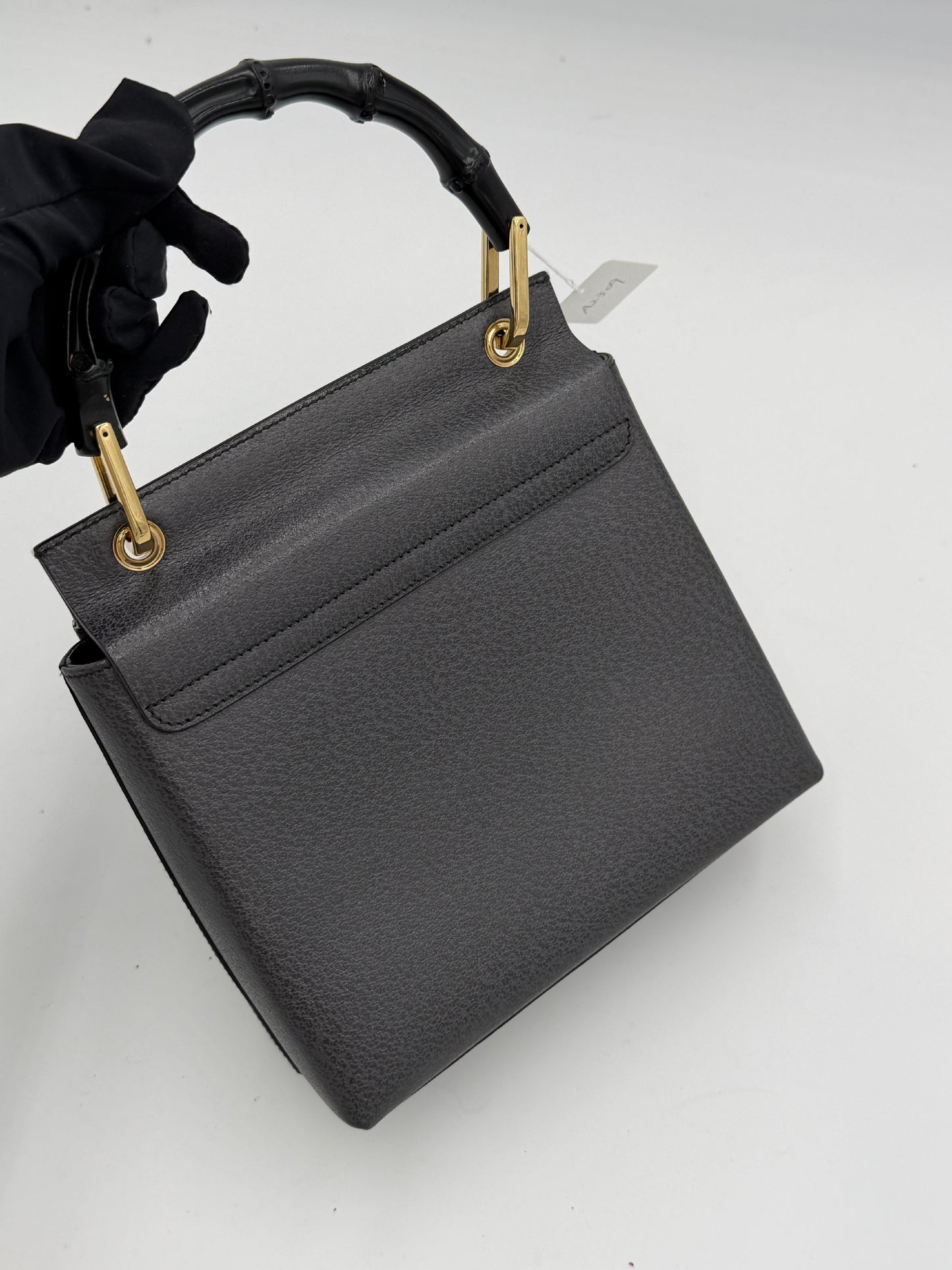Gucci Bamboo Leather Handbag Pre-Owned