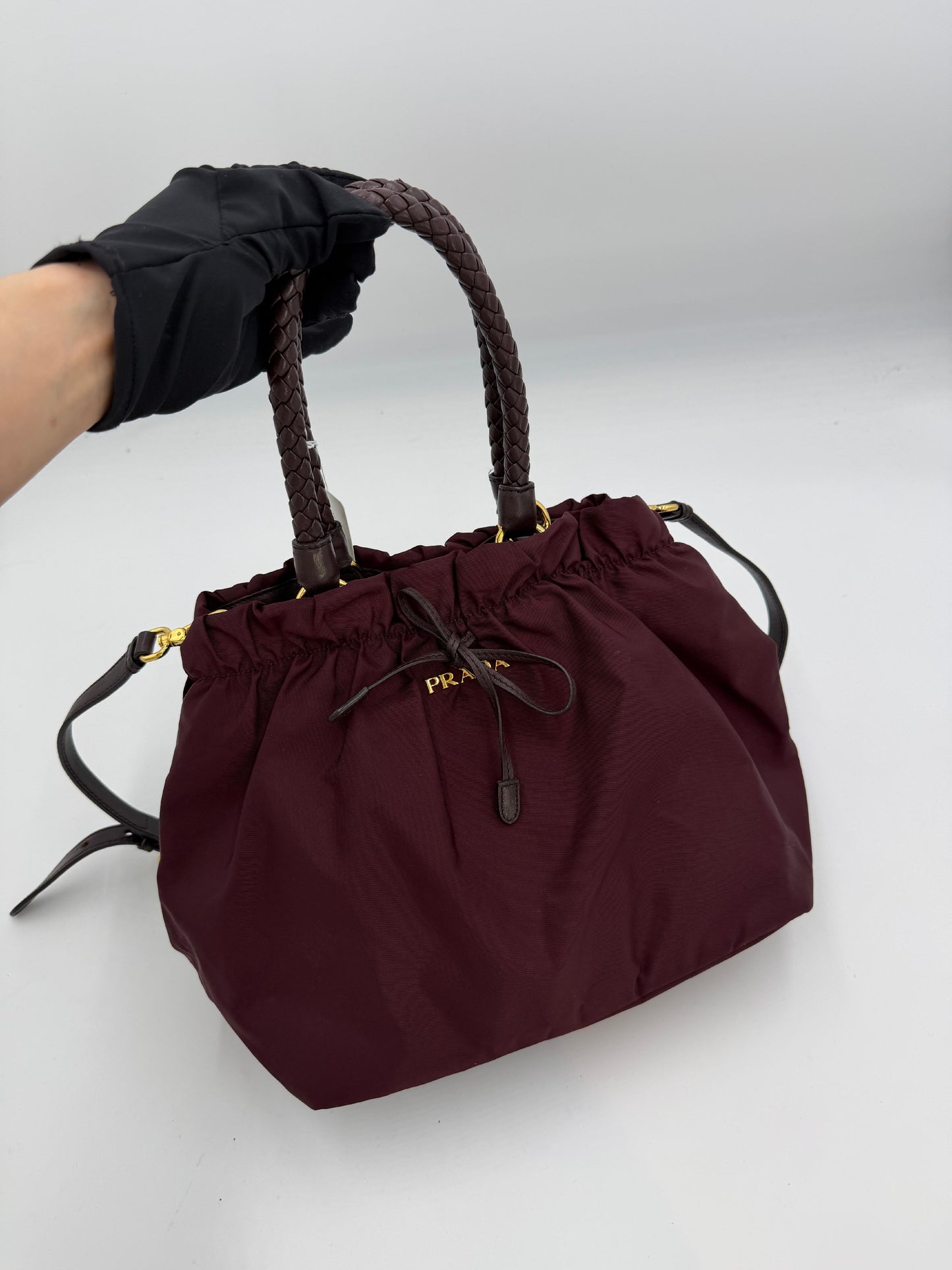 Prada Nylon Ribbon 2Way Tote Pre-Owned
