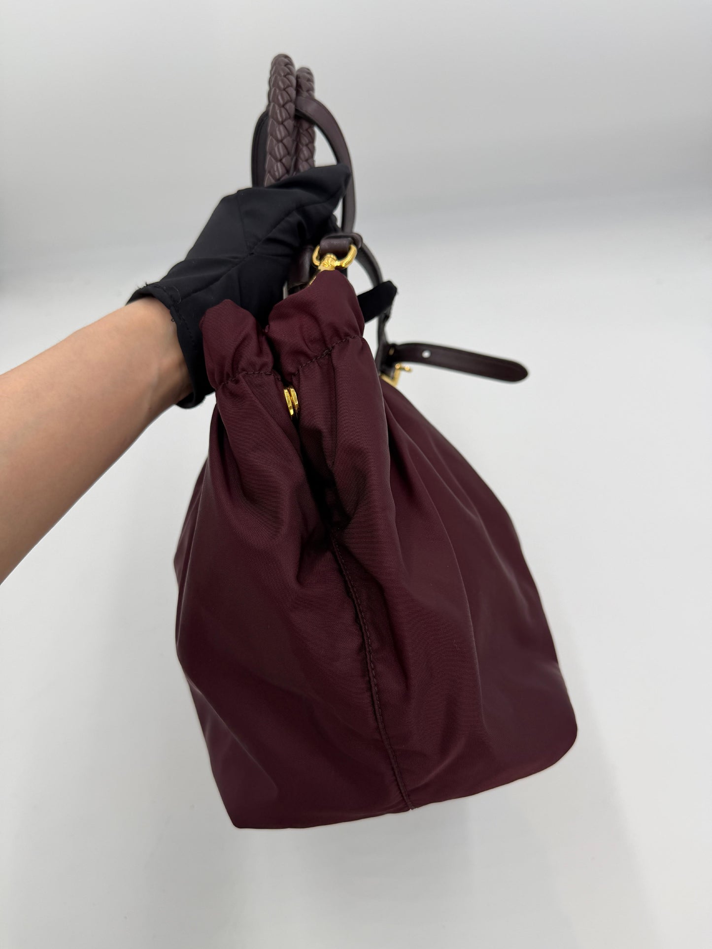 Prada Nylon Ribbon 2Way Tote Pre-Owned