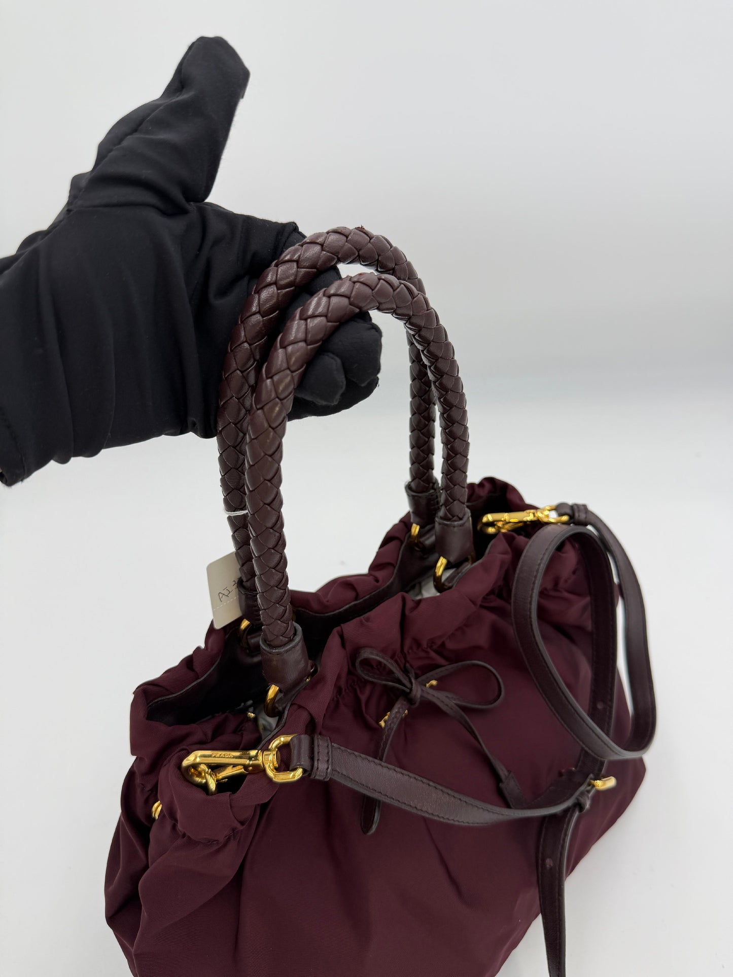 Prada Nylon Ribbon 2Way Tote Pre-Owned