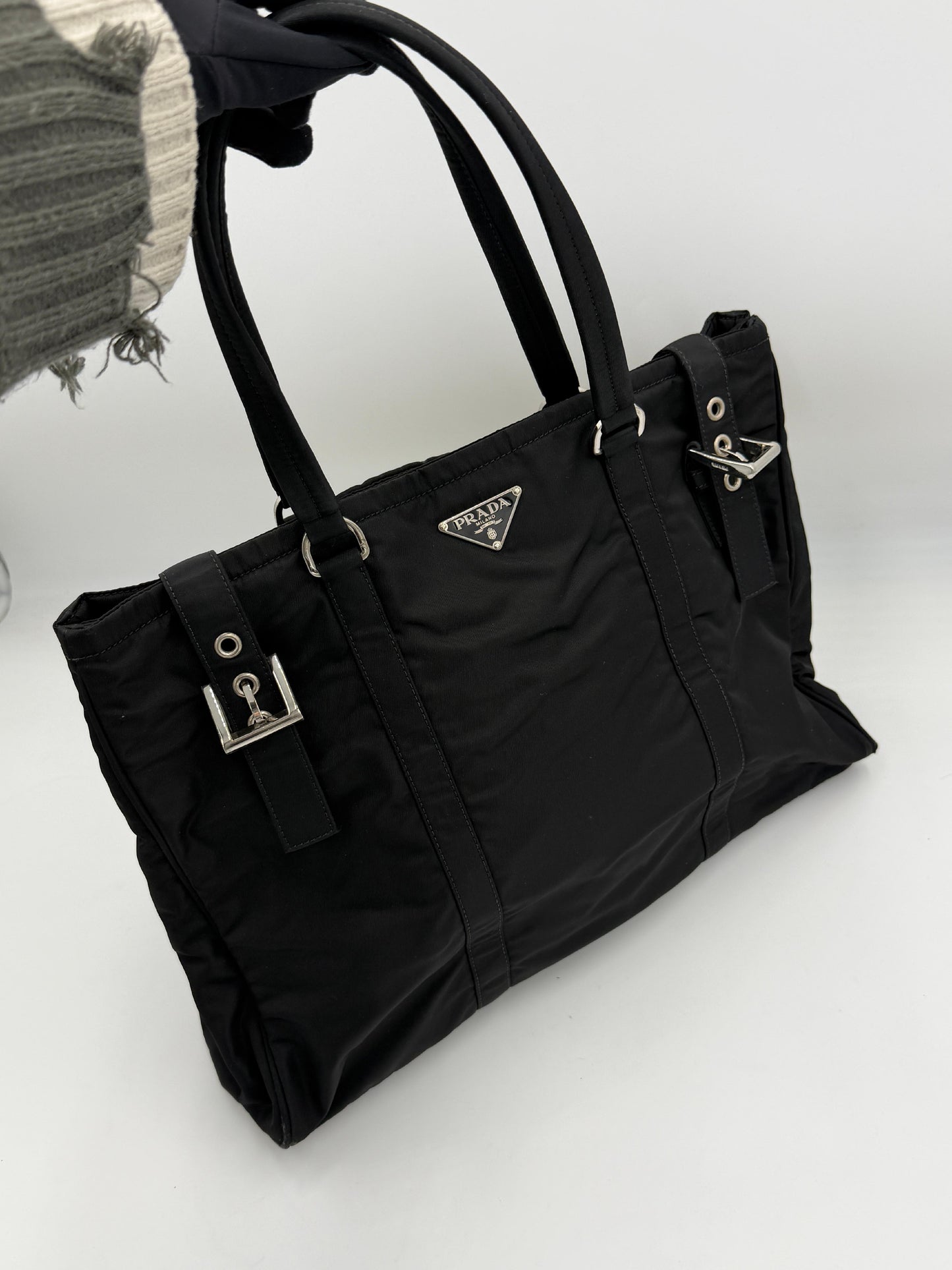 Pre-Owned Prada Tessuto Double Handle Tote AI494
