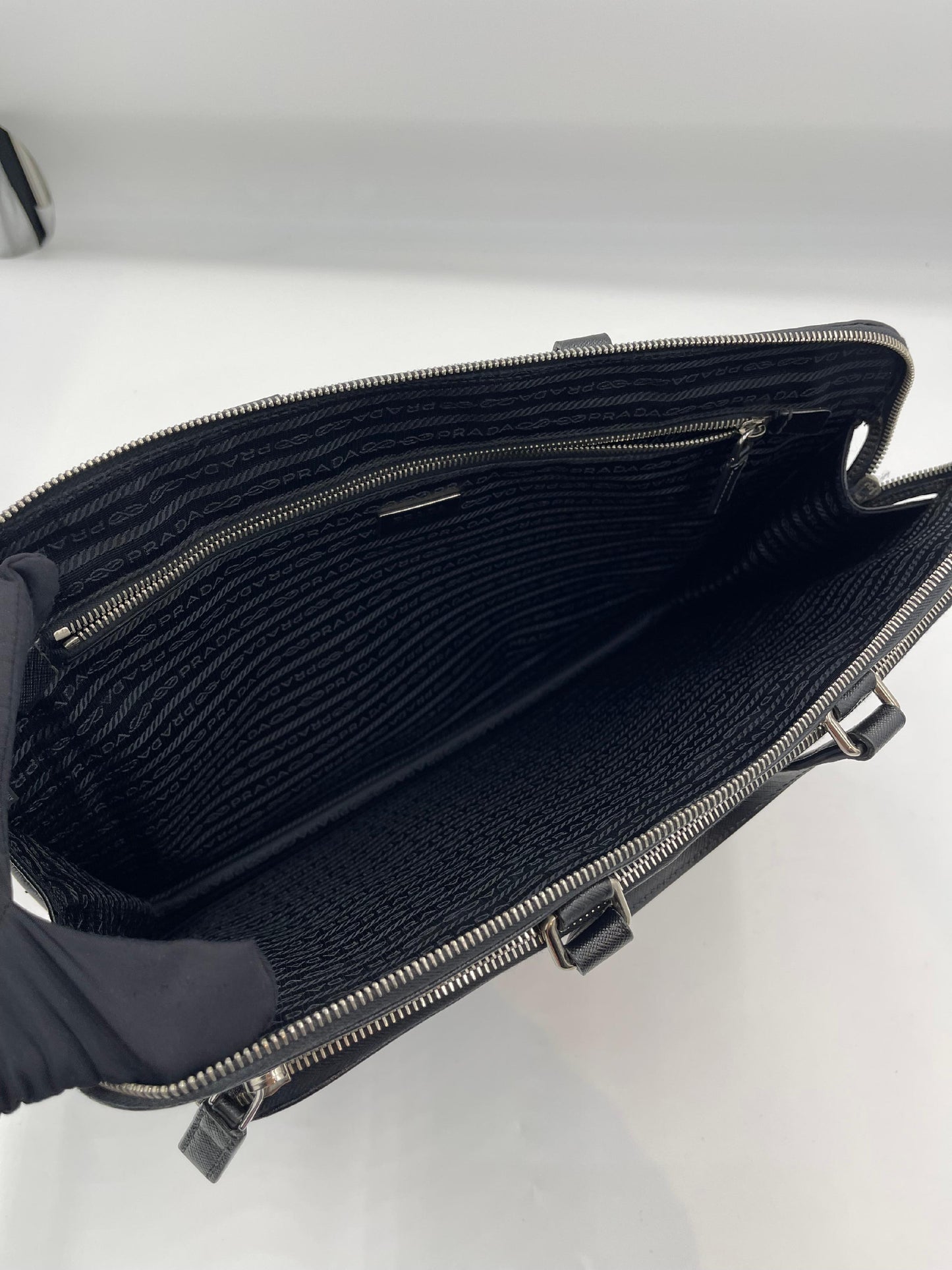 Pre-Owned Prada Saffiano Briefcase AI612