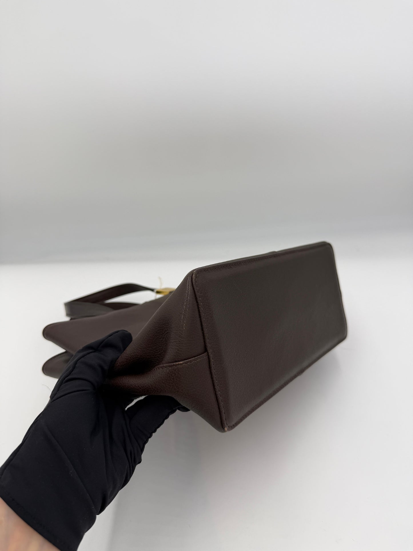 Burberry Vintage Leather Tote Bag