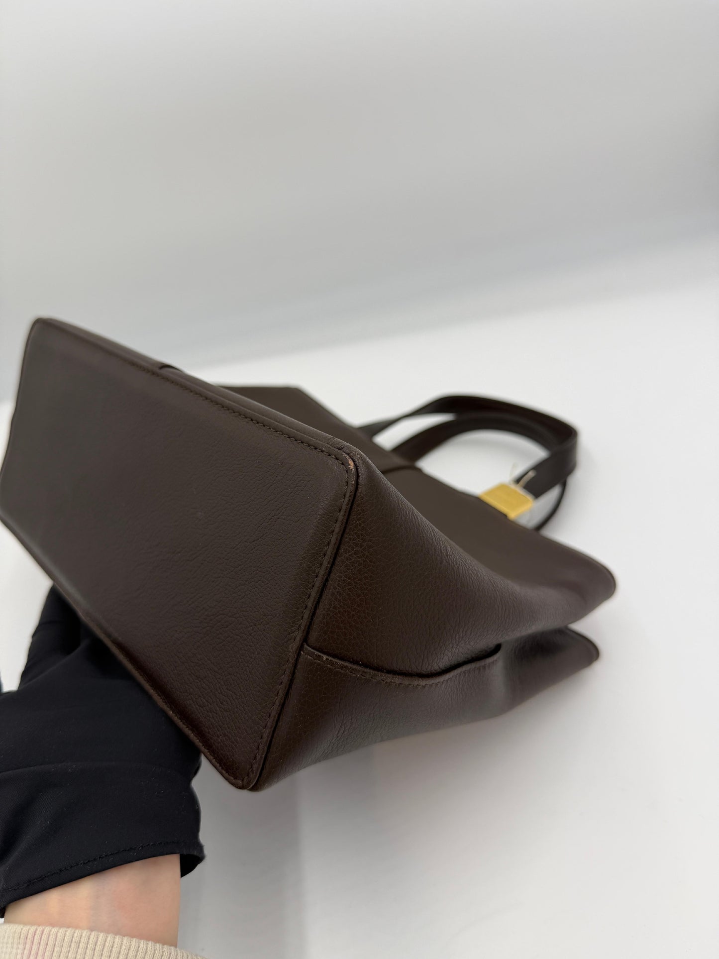 Burberry Vintage Leather Tote Bag