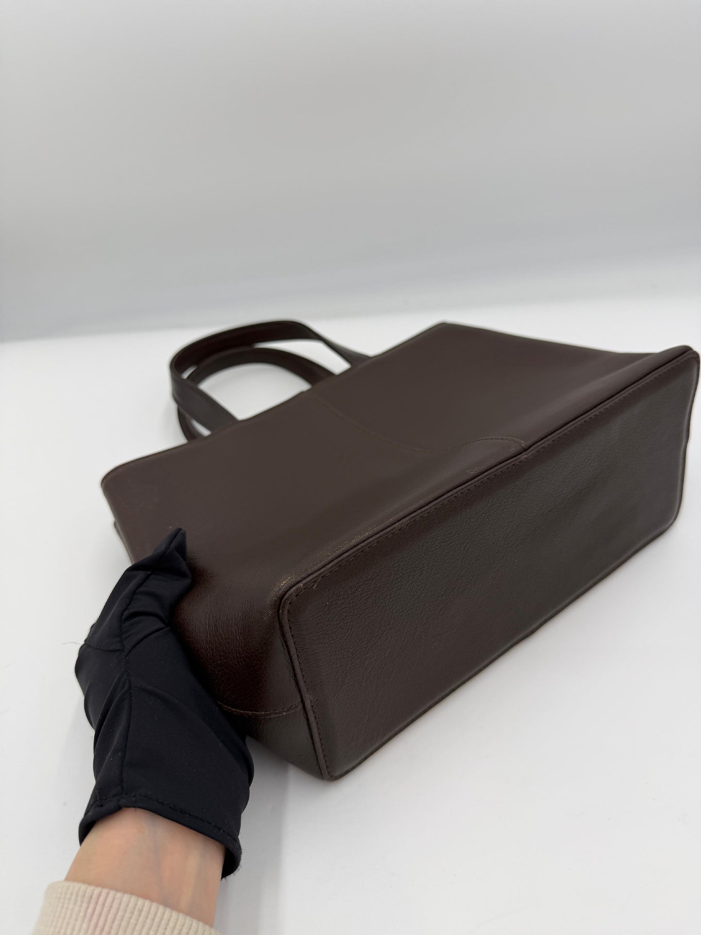 Burberry Vintage Leather Tote Bag