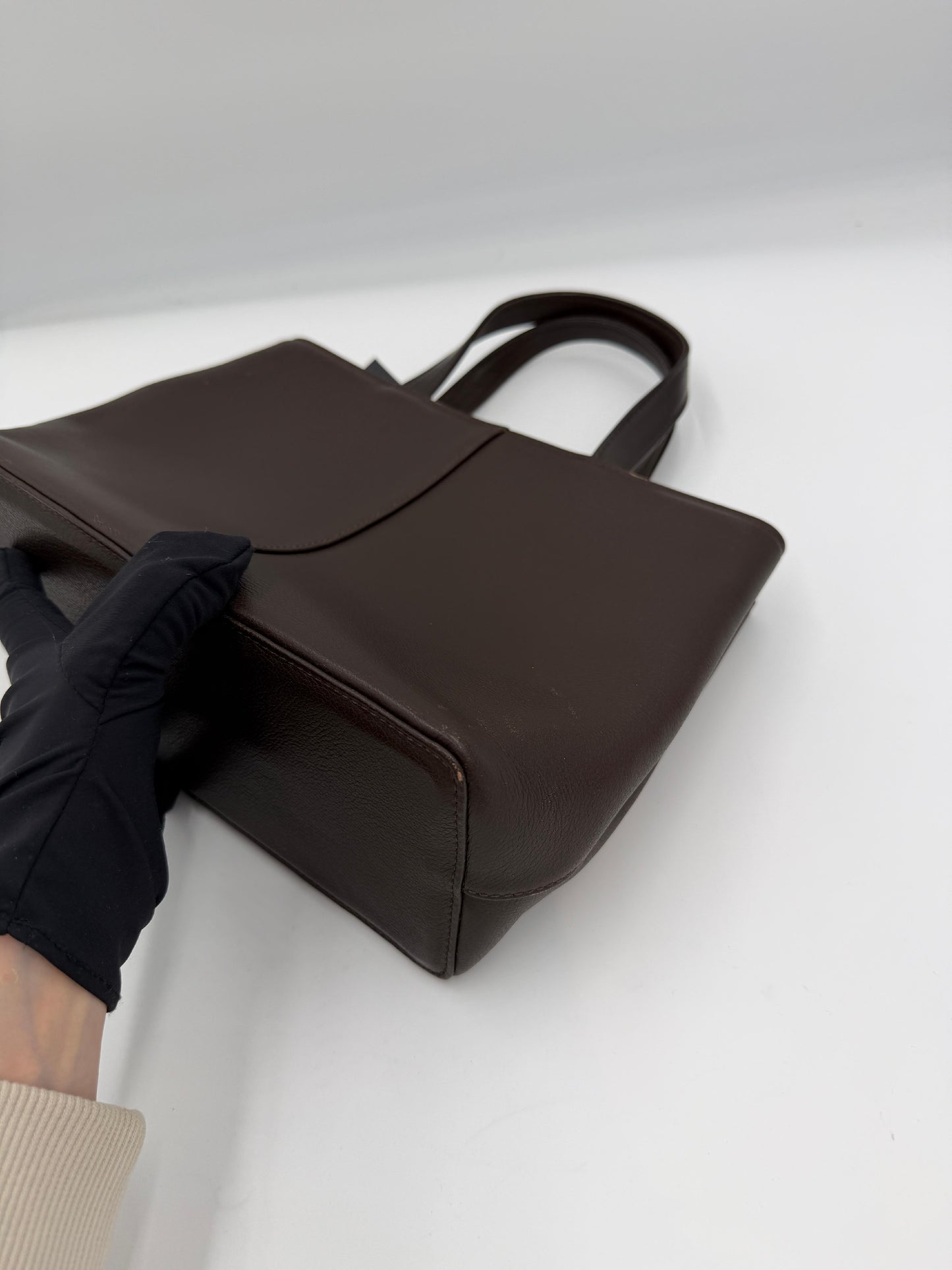 Burberry Vintage Leather Tote Bag