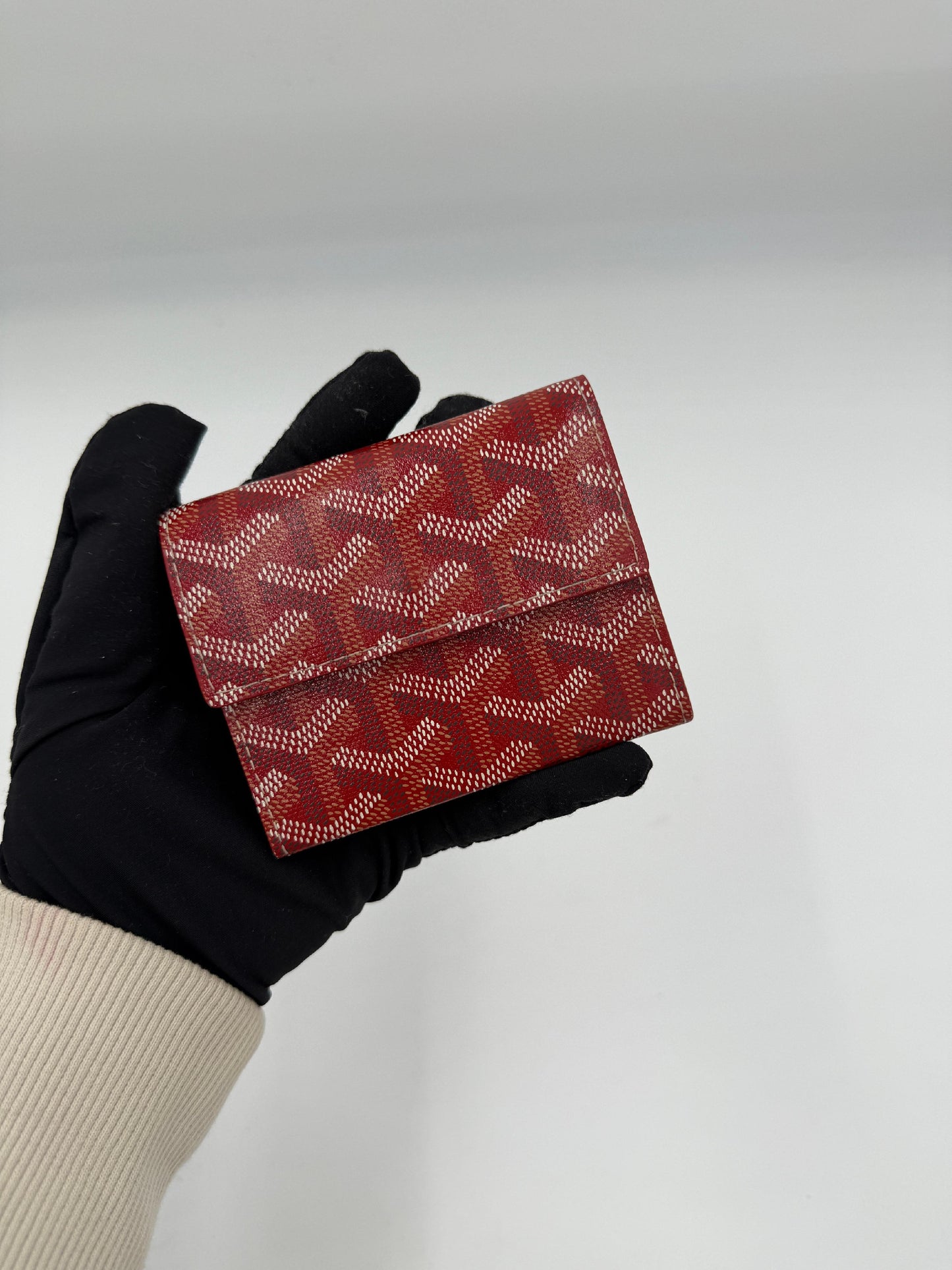 Pre-Owned Goyard Herringbone Compact Wallet AI721
