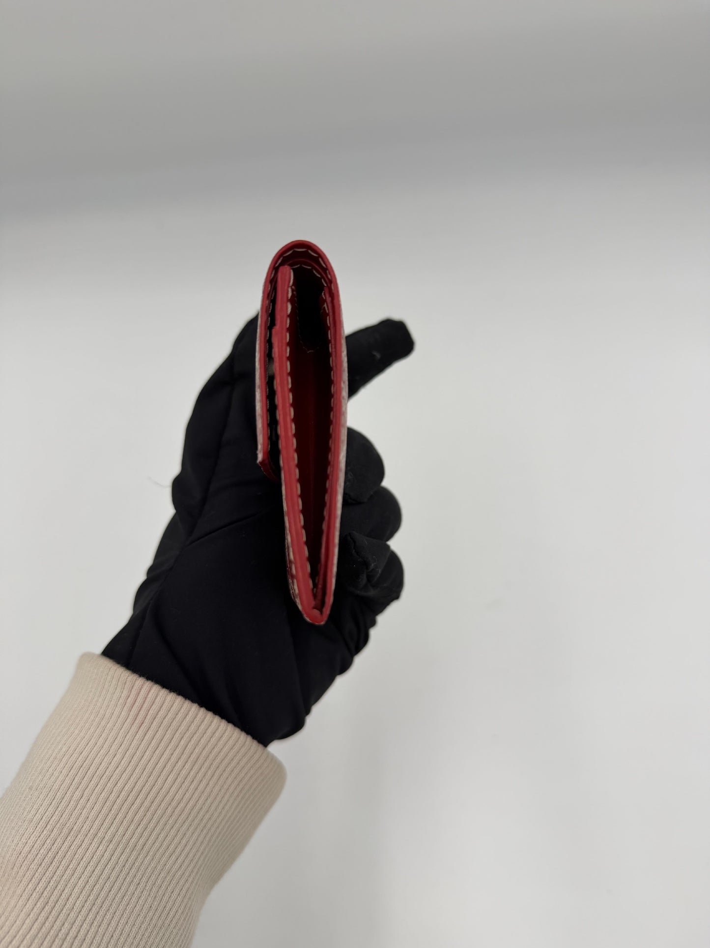 Pre-Owned Goyard Herringbone Compact Wallet AI721