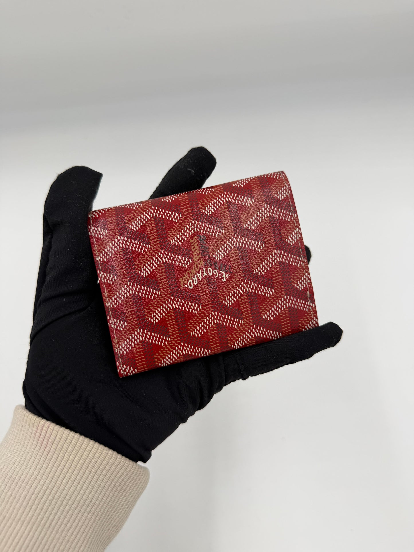 Pre-Owned Goyard Herringbone Compact Wallet AI721