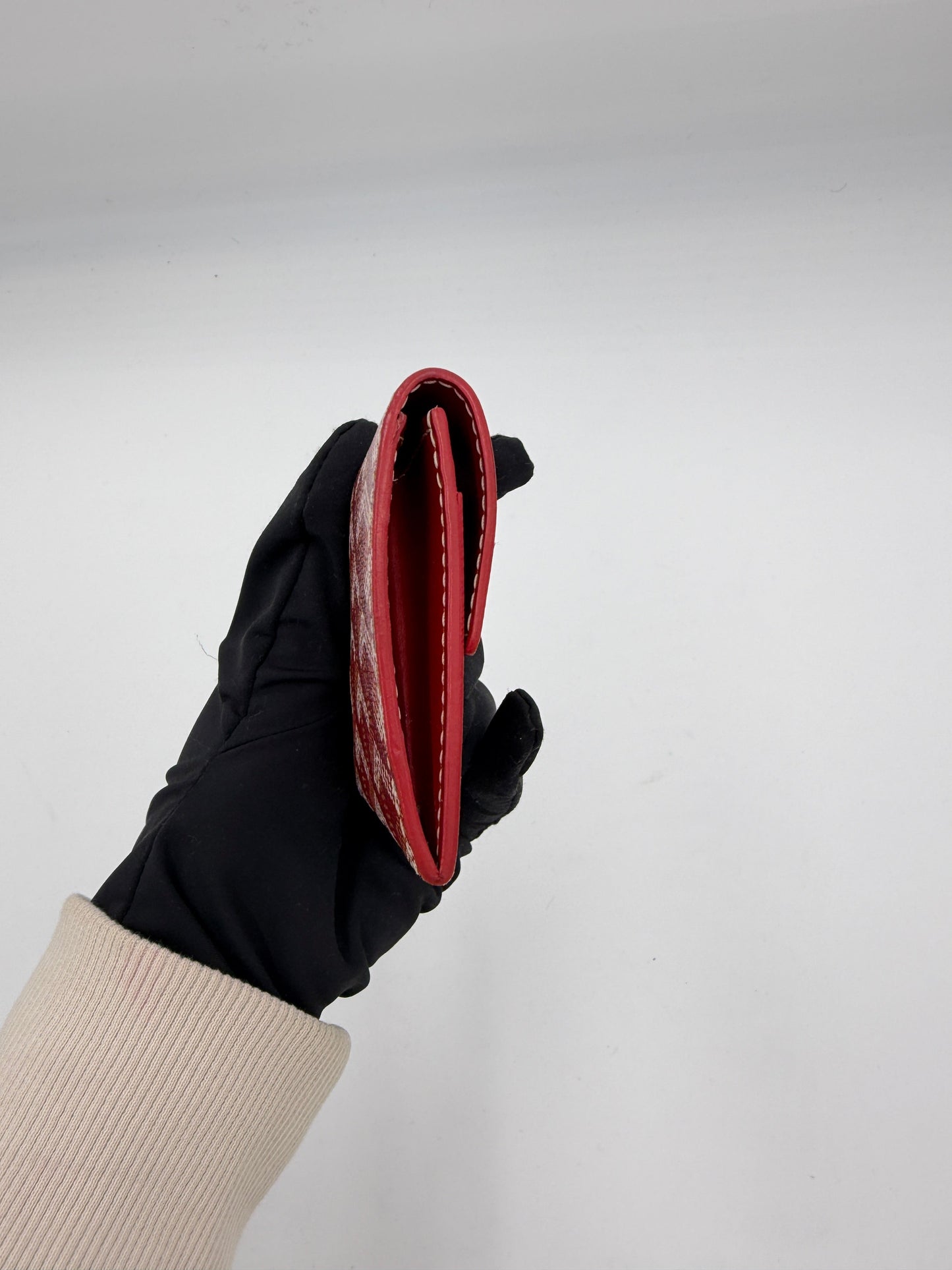 Pre-Owned Goyard Herringbone Compact Wallet AI721