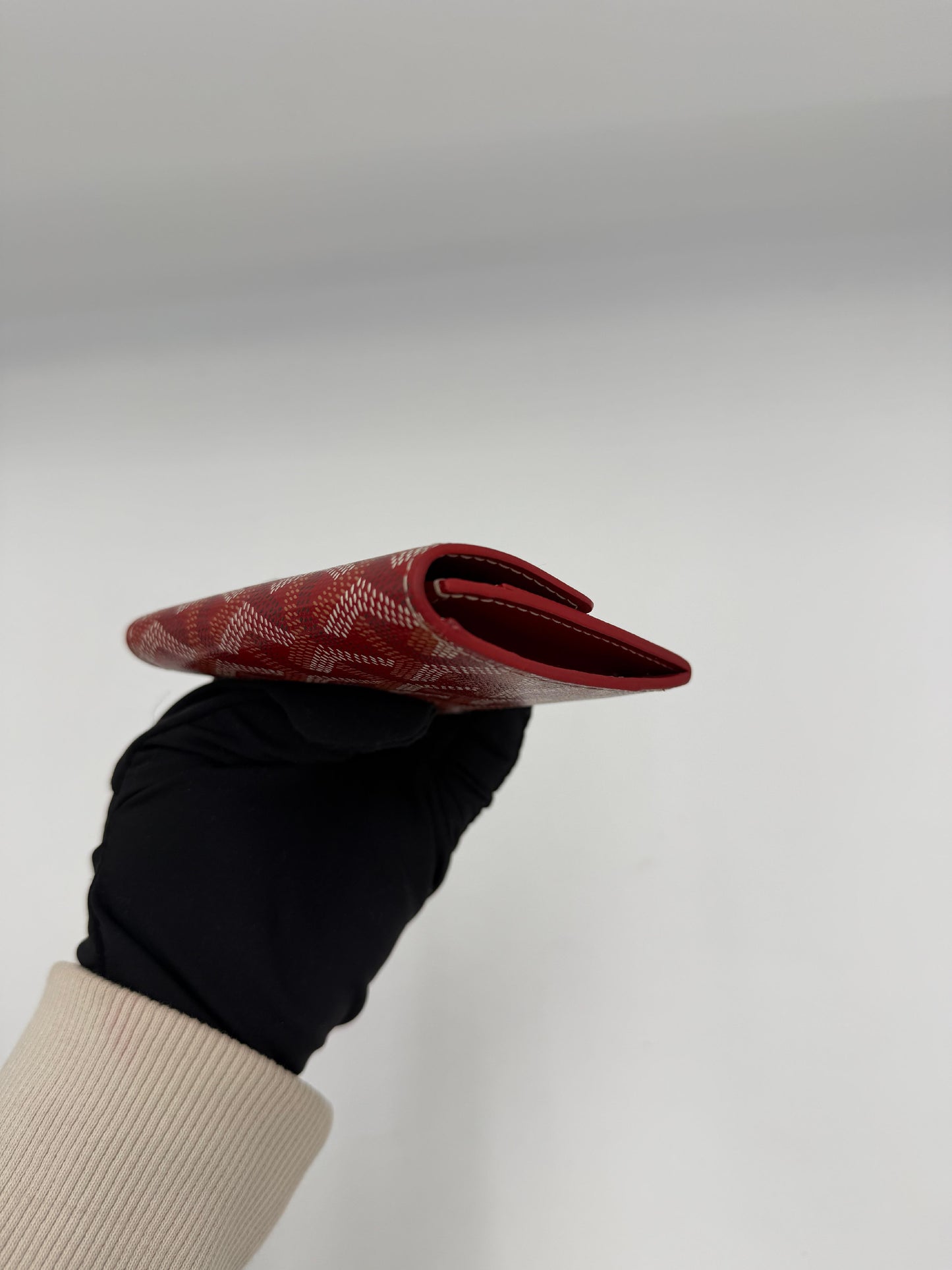 Pre-Owned Goyard Herringbone Compact Wallet AI721