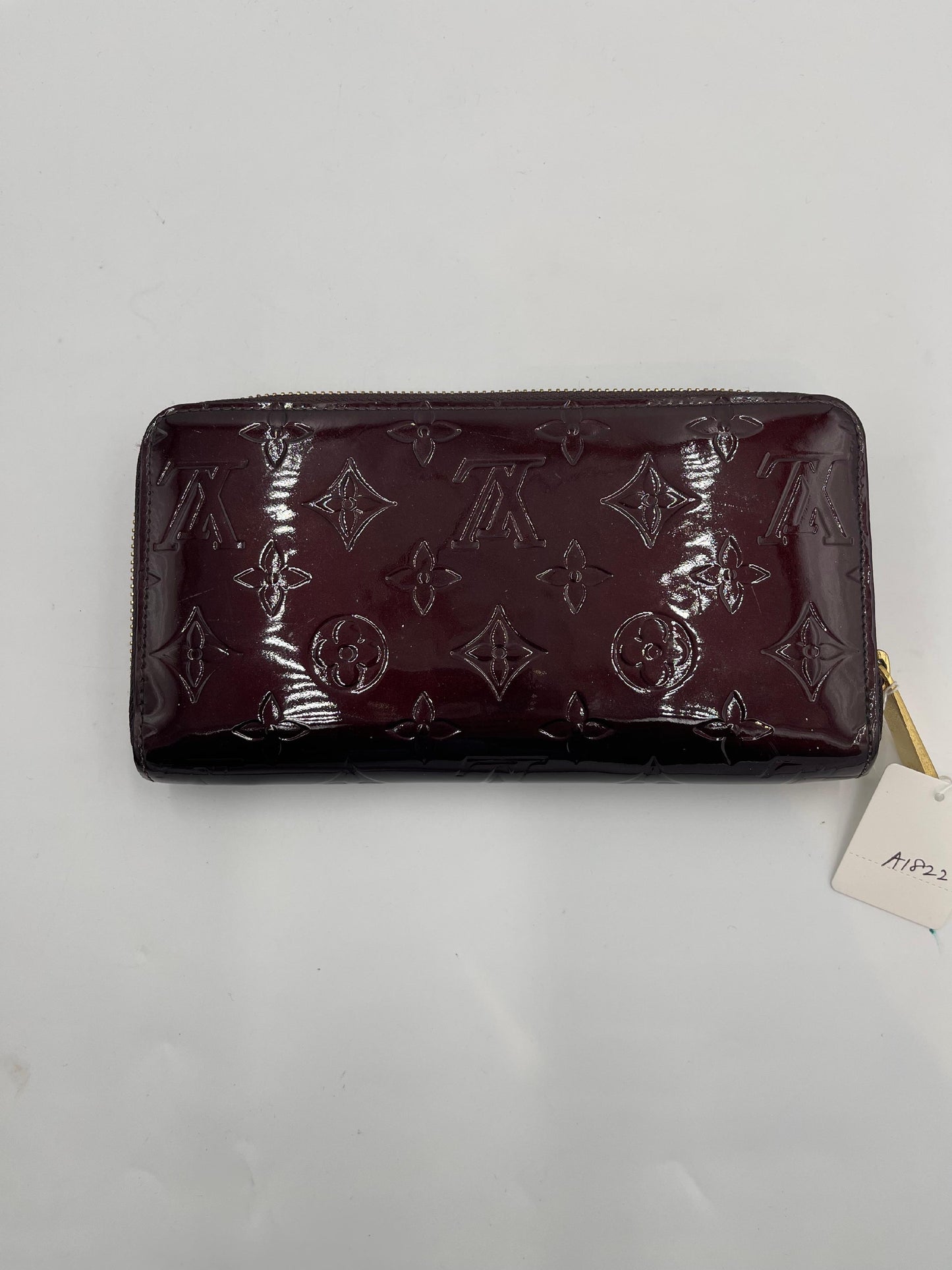 Louis Vuitton Zipp Wallet Vernis (AI822)