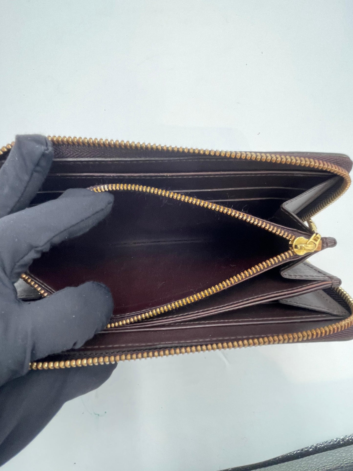 Louis Vuitton Zipp Wallet Vernis (AI822)