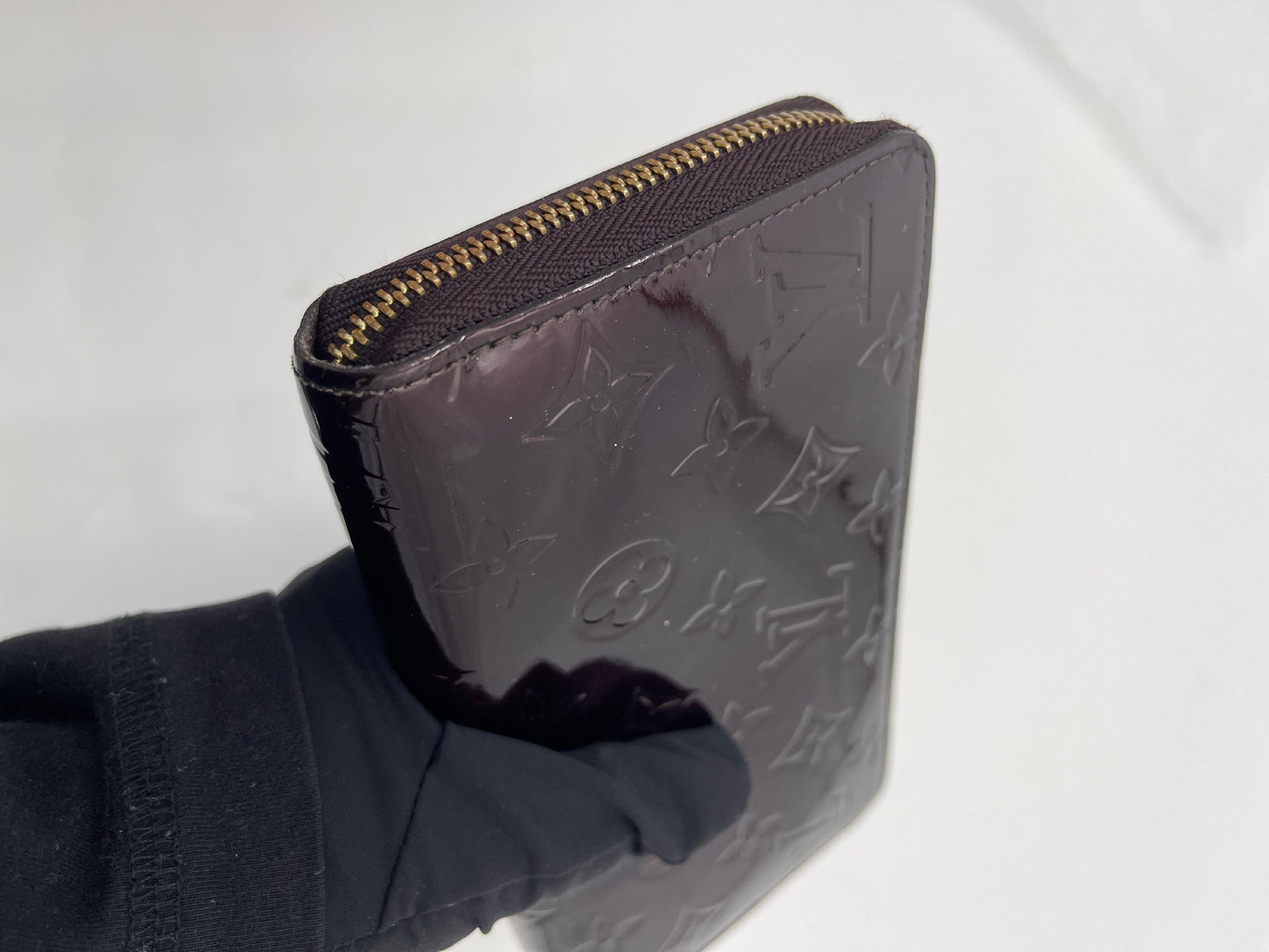 Louis Vuitton Zipp Wallet Vernis (AI822)