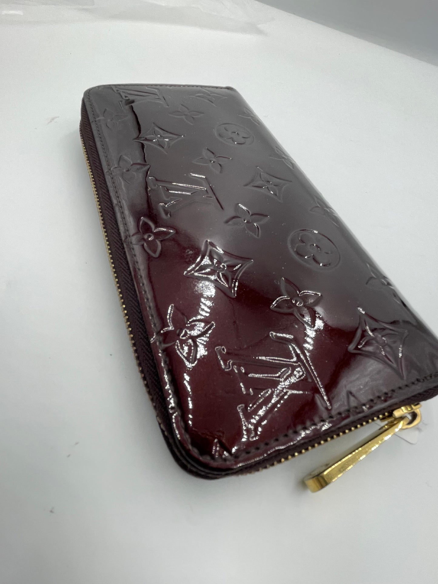 Louis Vuitton Zipp Wallet Vernis (AI822)